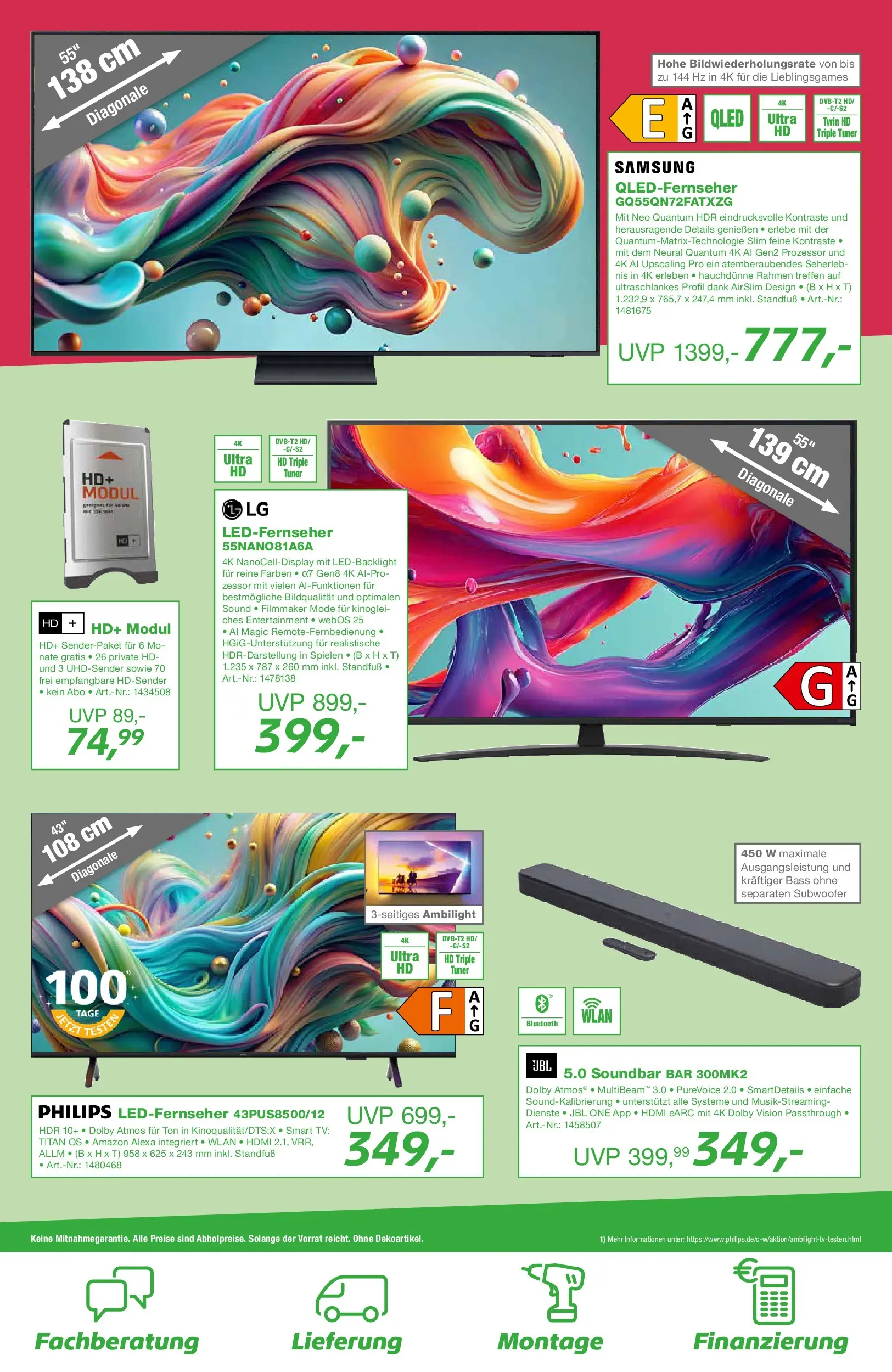 Angebote - EP:Werner 1070000 27.02.2026 (ab 26.02.2026) zum Blättern | Seite: 2 | Produkte: Philips, Samsung, Smart TV, Alpro