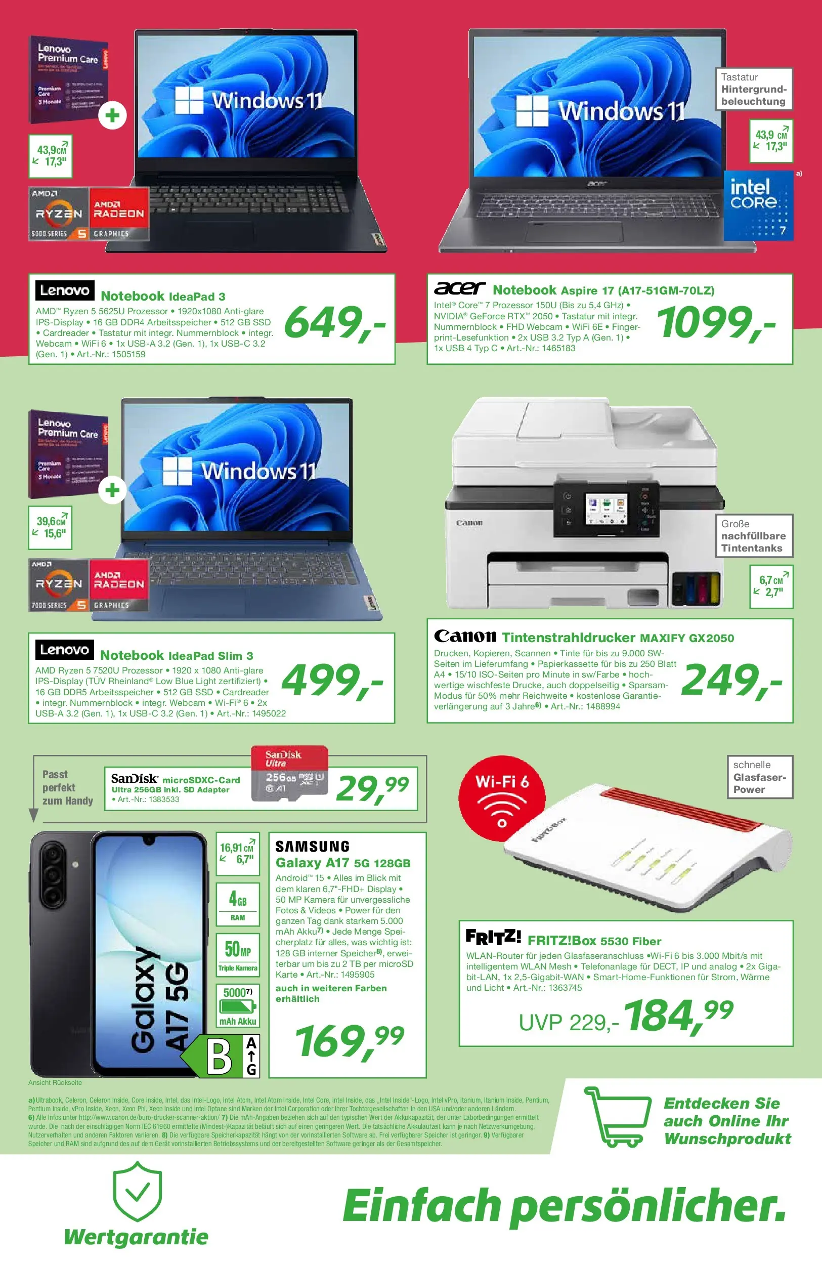 Angebote - EP:Werner 1070000 27.02.2026 (ab 26.02.2026) zum Blättern | Seite: 5 | Produkte: Lenovo, USB, Samsung, Tastatur