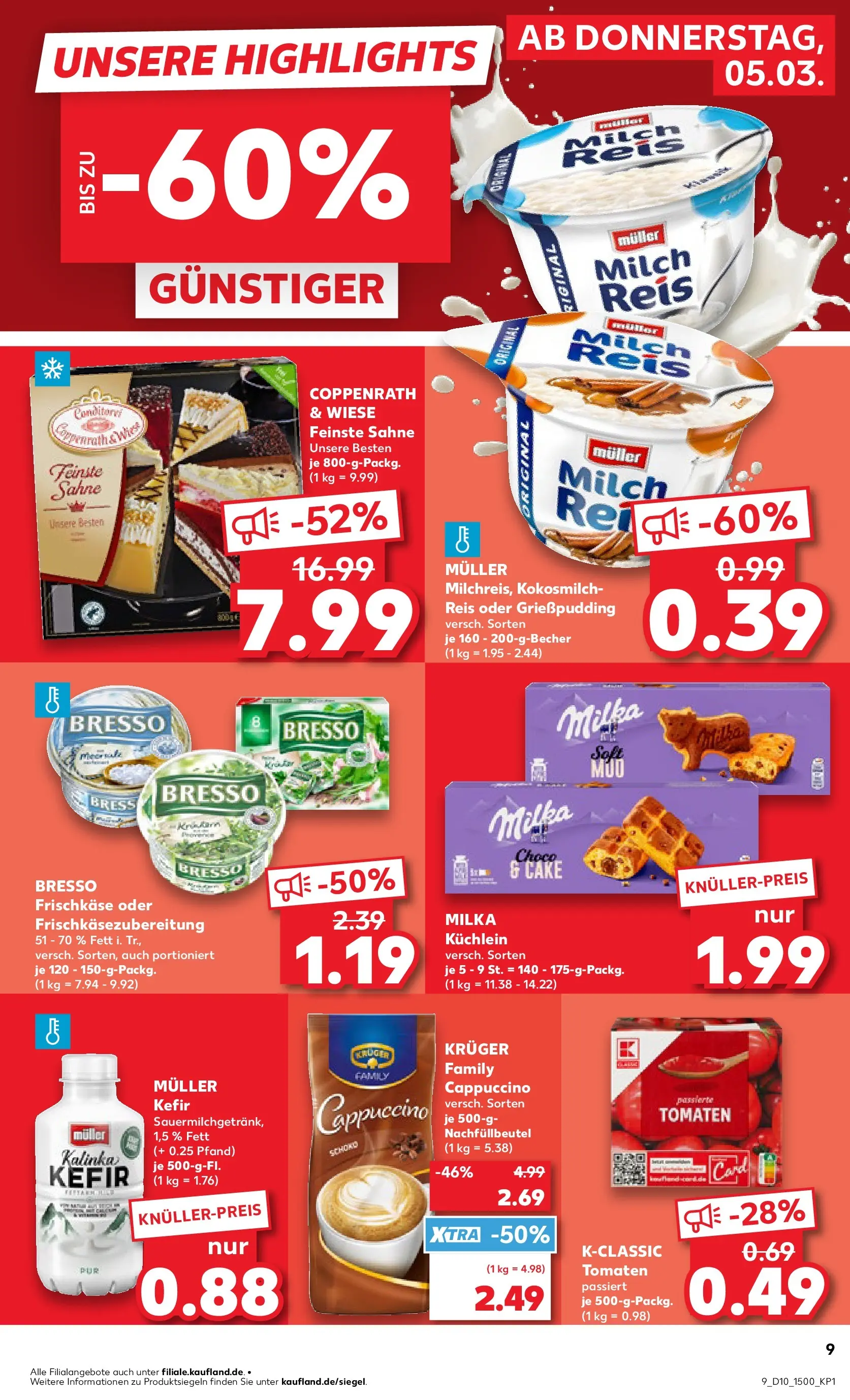 Prospekt Kaufland ab 02.03.2026 » Angebote und Werbung Online | Seite: 21 | Produkte: Kefir, Milch, Bresso, Reis Prospekt Kaufland ab 02.03.2026 » Angebote Online zum Blättern | Seite: 21 | Produkte: Kefir, Milch, Bresso, Reis