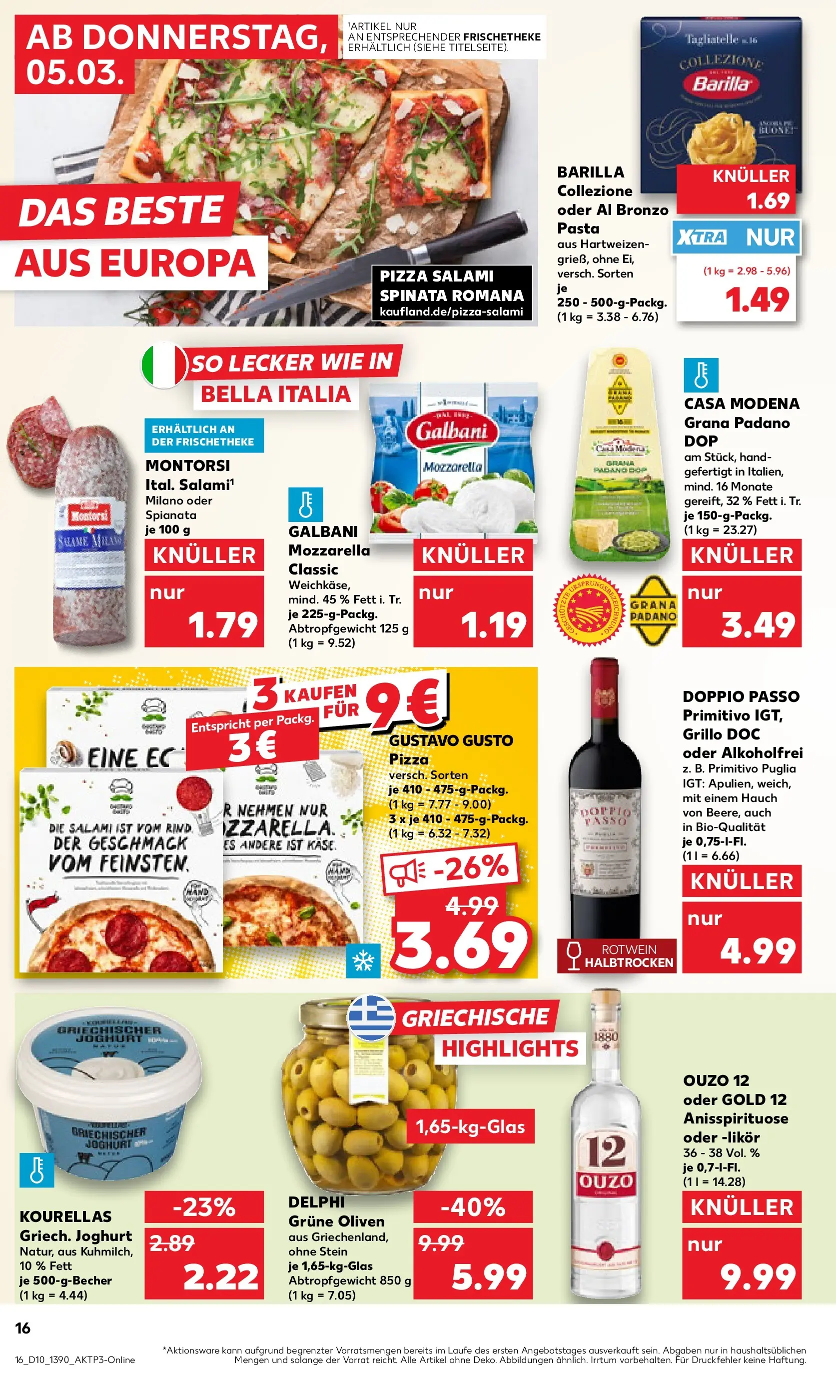 Prospekt Kaufland ab 02.03.2026 » Angebote und Werbung Online | Seite: 28 | Produkte: Ouzo 12, Ouzo, Barilla, Pasta Prospekt Kaufland ab 02.03.2026 » Angebote Online zum Blättern | Seite: 28 | Produkte: Ouzo 12, Ouzo, Barilla, Pasta