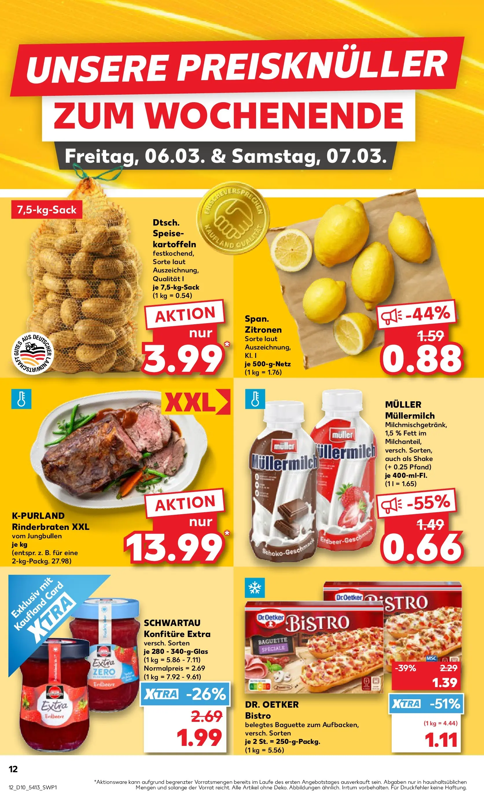 Prospekt Kaufland ab 02.03.2026 » Angebote und Werbung Online | Seite: 32 | Produkte: Rinderbraten, Baguette, Müllermilch, Zitronen Prospekt Kaufland ab 02.03.2026 » Angebote Online zum Blättern | Seite: 32 | Produkte: Rinderbraten, Baguette, Müllermilch, Zitronen