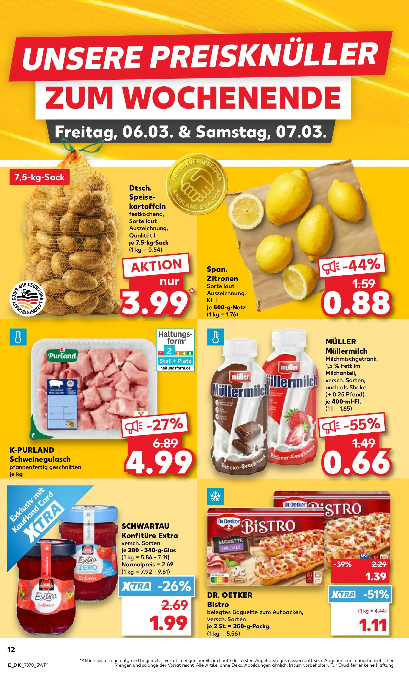Prospekt Kaufland ab 01.03.2026 » Angebote und Werbung Online | Seite: 24 | Produkte: Schweinegulasch, Müllermilch, Pizza, Muller mullermilch Prospekt Kaufland ab 01.03.2026 » Angebote Online zum Blättern | Seite: 24 | Produkte: Schweinegulasch, Müllermilch, Pizza, Muller mullermilch