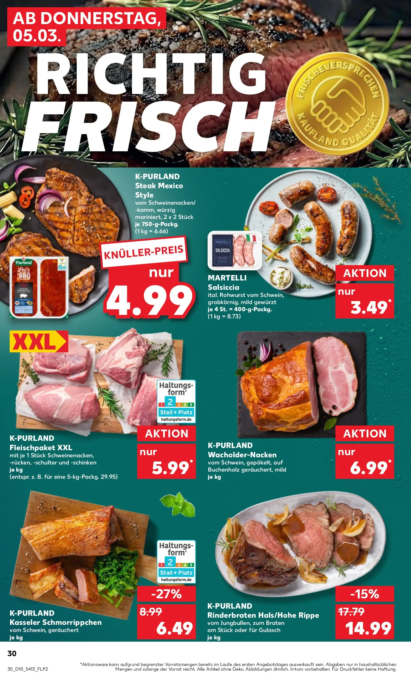 Prospekt Kaufland ab 01.03.2026 » Angebote Online zum Blättern | Seite: 42 | Produkte: Rinderbraten, Gulasch, Schinken, Steak