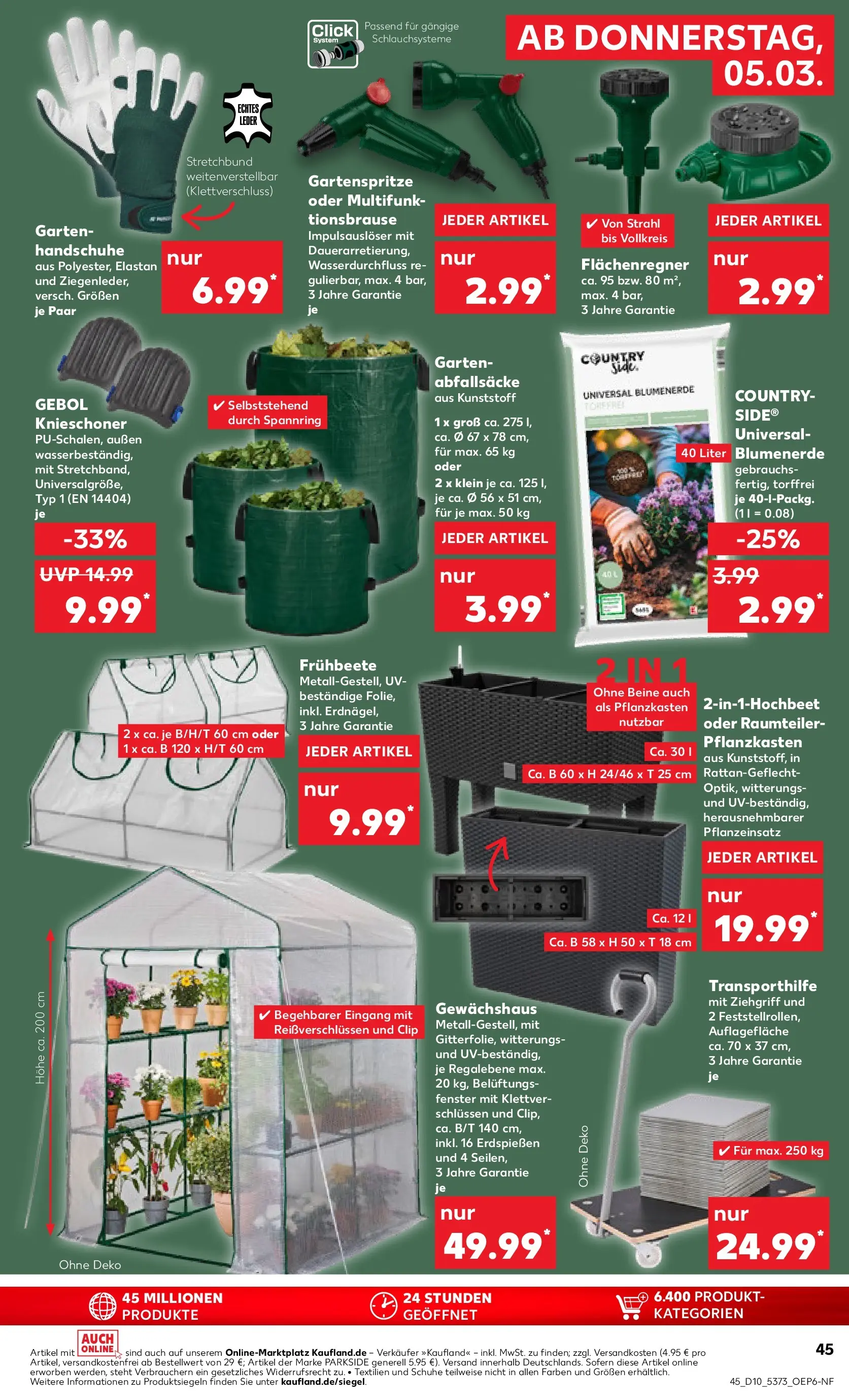Prospekt Kaufland ab 02.03.2026 » Angebote Online zum Blättern | Seite: 57 | Produkte: Raumteiler, Blumenerde, Handschuhe