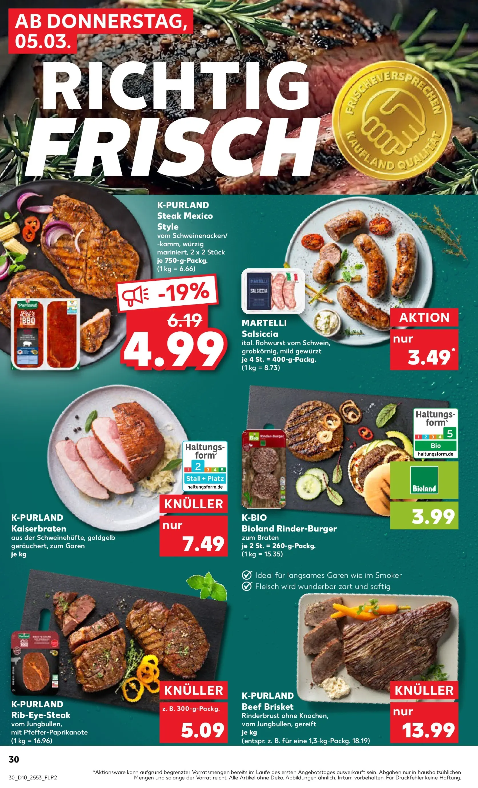 Prospekt Kaufland ab 02.03.2026 » Angebote Online zum Blättern | Seite: 42 | Produkte: Burger, Steak, Fleisch