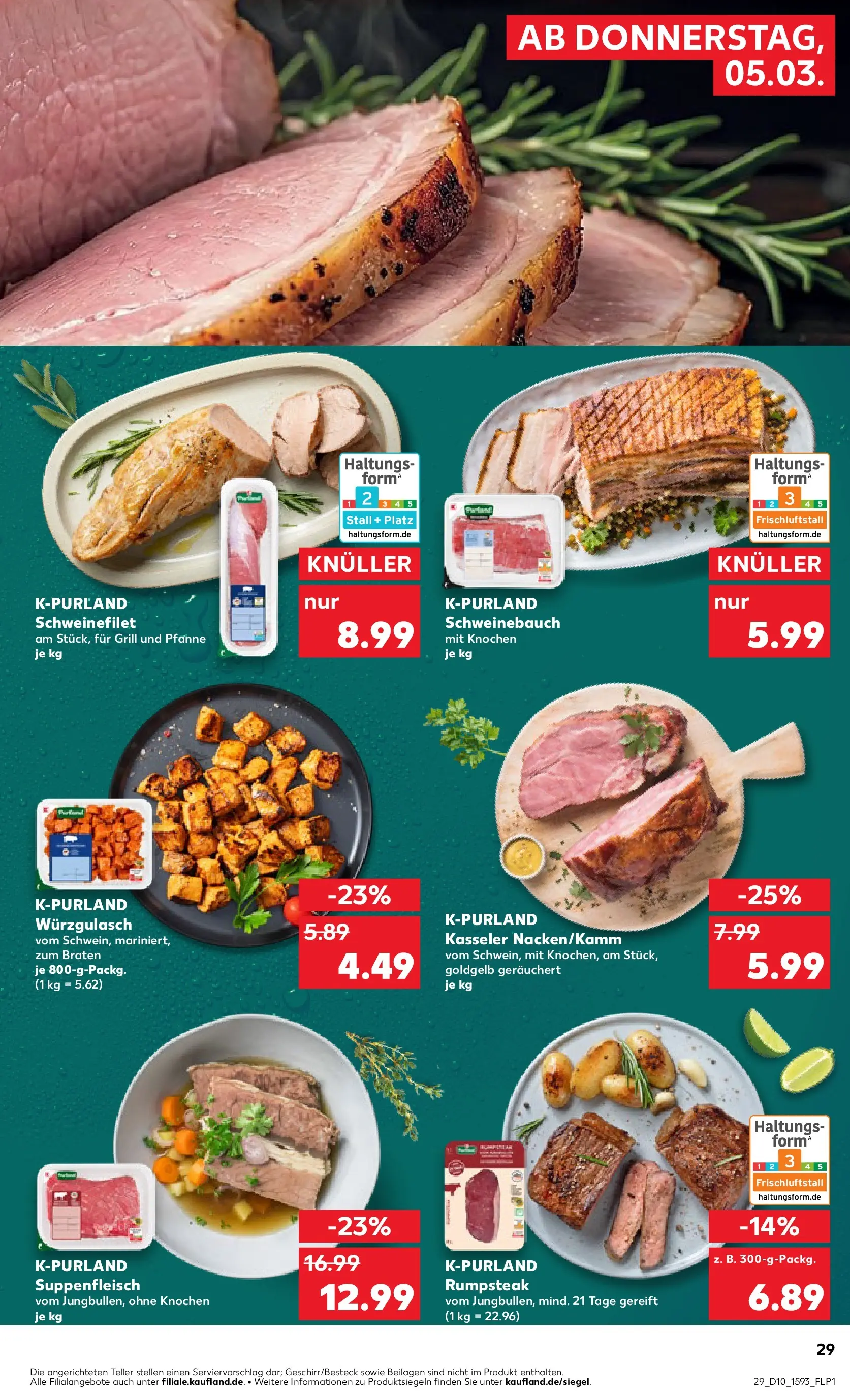 Prospekt Kaufland ab 02.03.2026 » Angebote und Werbung Online | Seite: 41 | Produkte: Rumpsteak, Grill, Schweinebauch, Steak Prospekt Kaufland ab 02.03.2026 » Angebote Online zum Blättern | Seite: 41 | Produkte: Rumpsteak, Grill, Schweinebauch, Steak