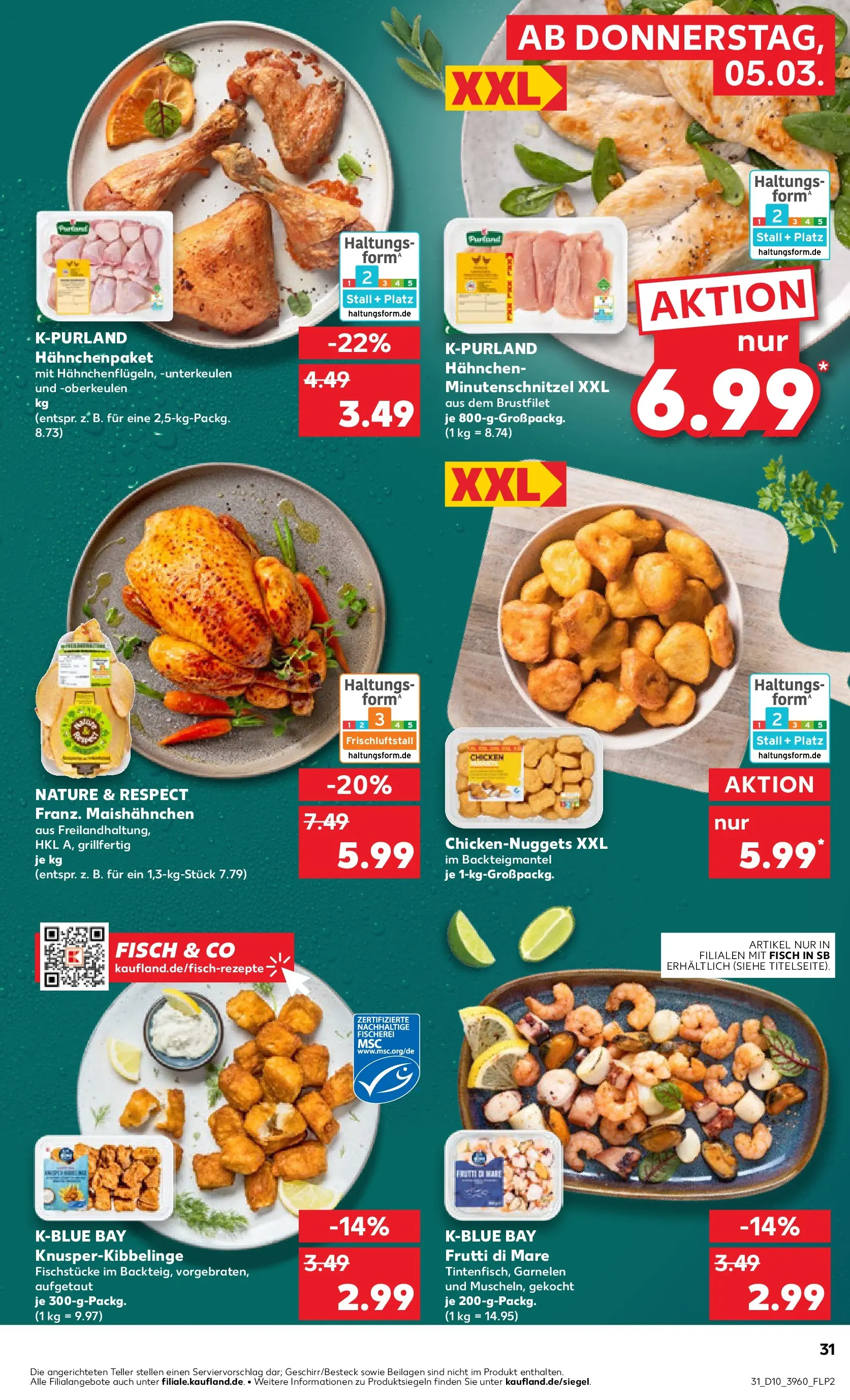 Prospekt Kaufland ab 01.03.2026 » Angebote und Werbung Online | Seite: 43 | Produkte: Hahnchen, Garnelen, Fisch Prospekt Kaufland ab 01.03.2026 » Angebote Online zum Blättern | Seite: 43 | Produkte: Hahnchen, Garnelen, Fisch