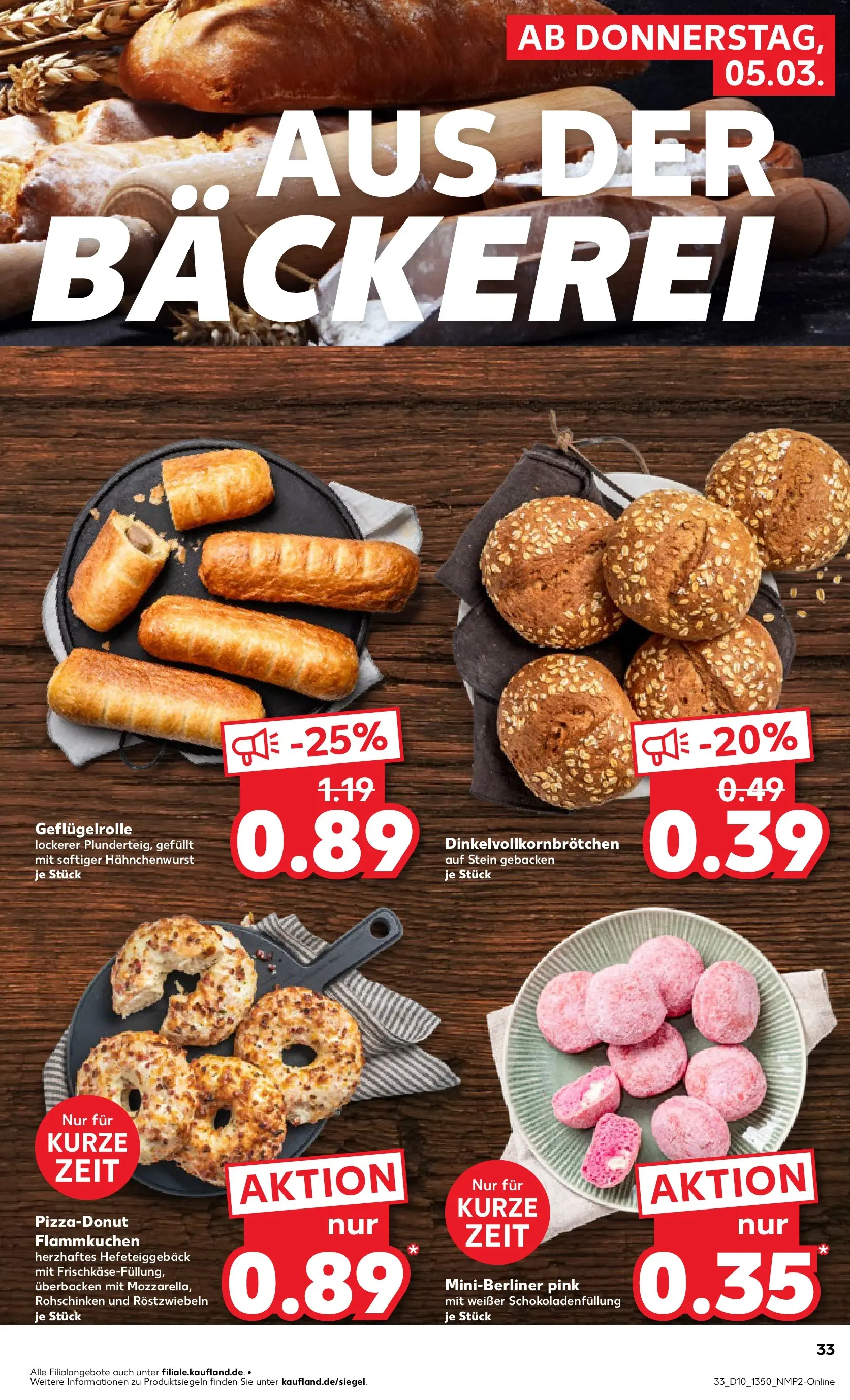 Prospekt Kaufland ab 02.03.2026 » Angebote Online zum Blättern | Seite: 45 | Produkte: Bäckerei