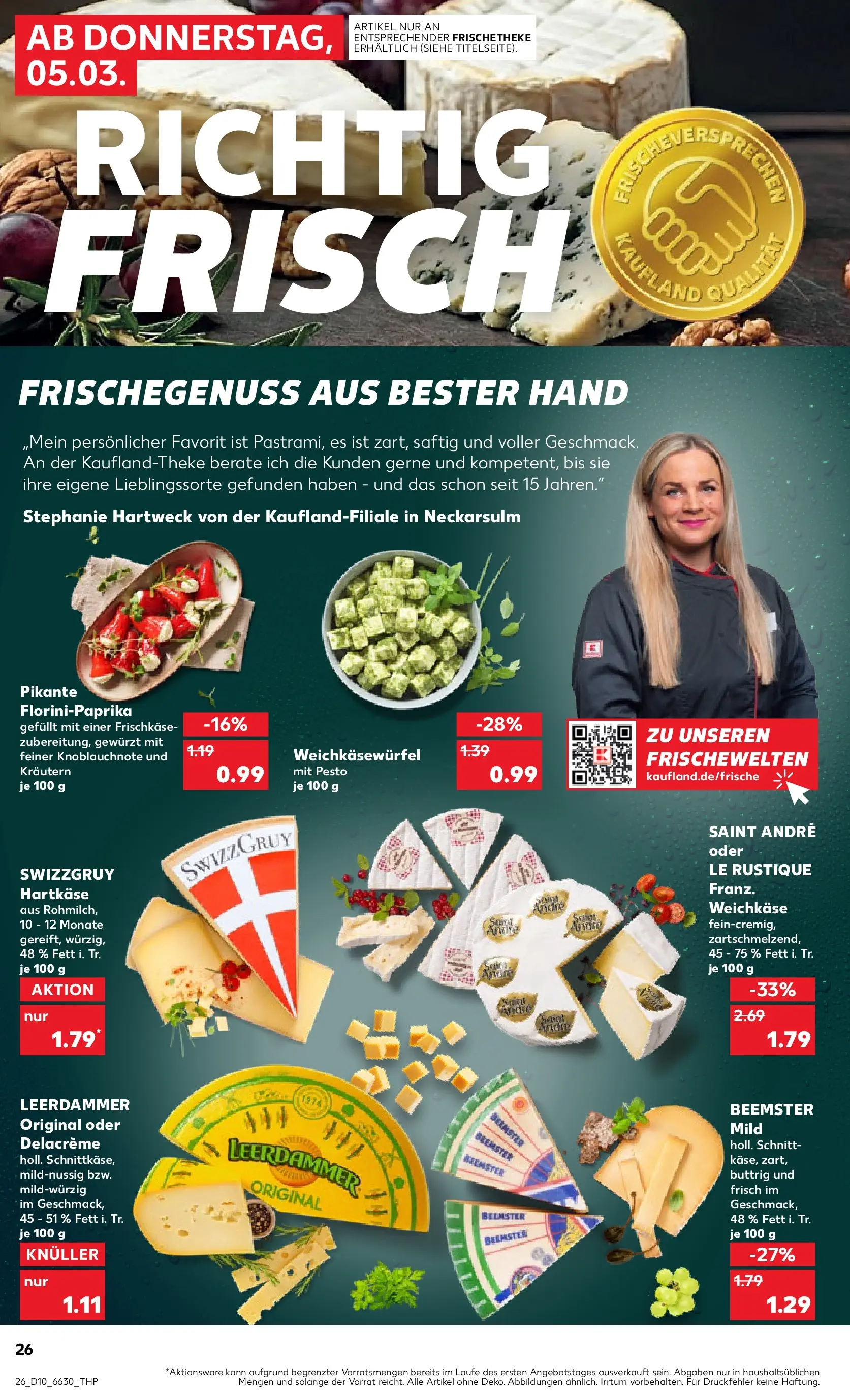 Prospekt Kaufland ab 02.03.2026 » Angebote und Werbung Online | Seite: 38 | Produkte: Leerdammer, Frischkase Prospekt Kaufland ab 02.03.2026 » Angebote Online zum Blättern | Seite: 38 | Produkte: Leerdammer, Frischkase