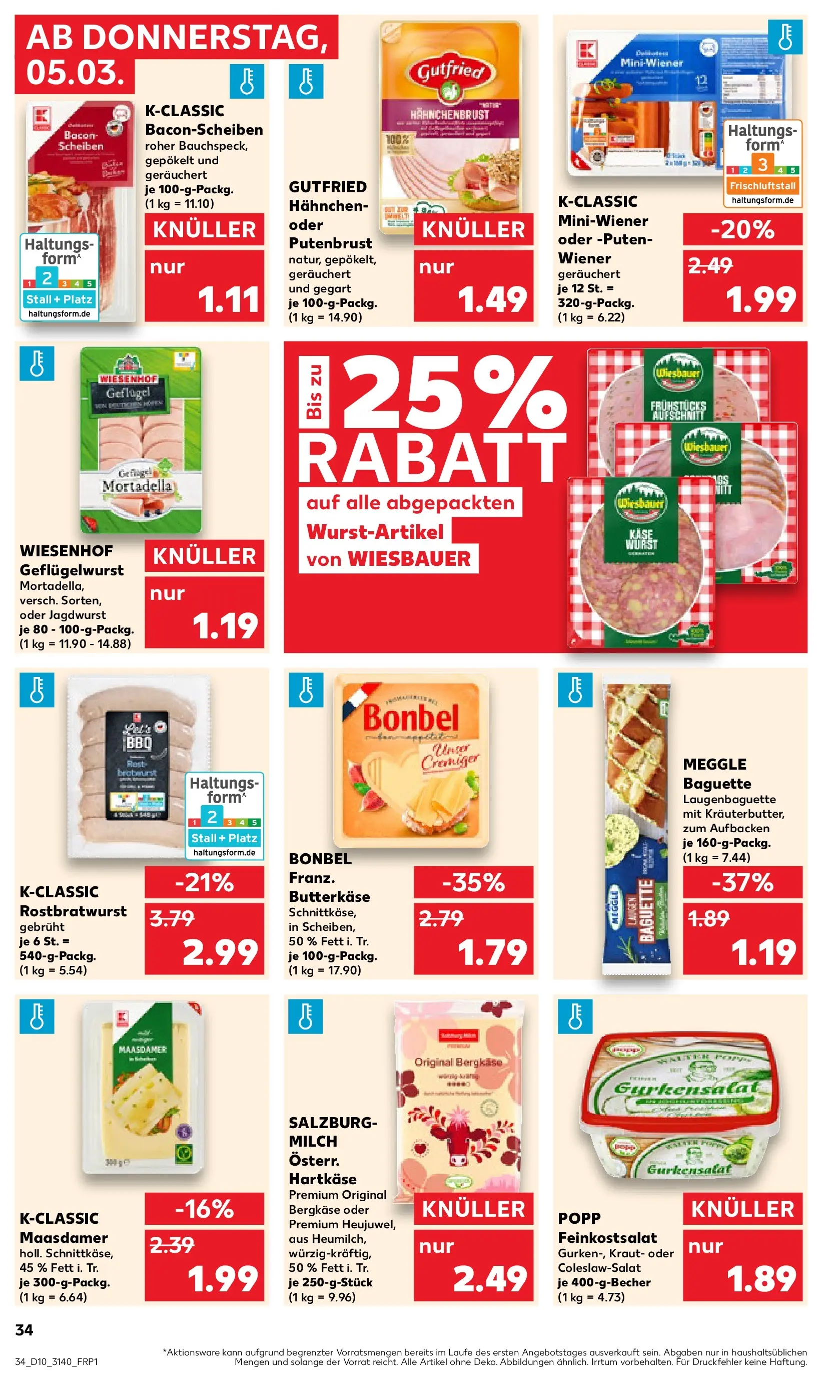 Prospekt Kaufland ab 02.03.2026 » Angebote Online zum Blättern | Seite: 46 | Produkte: Hahnchen, Milch, Baguette, Kraut