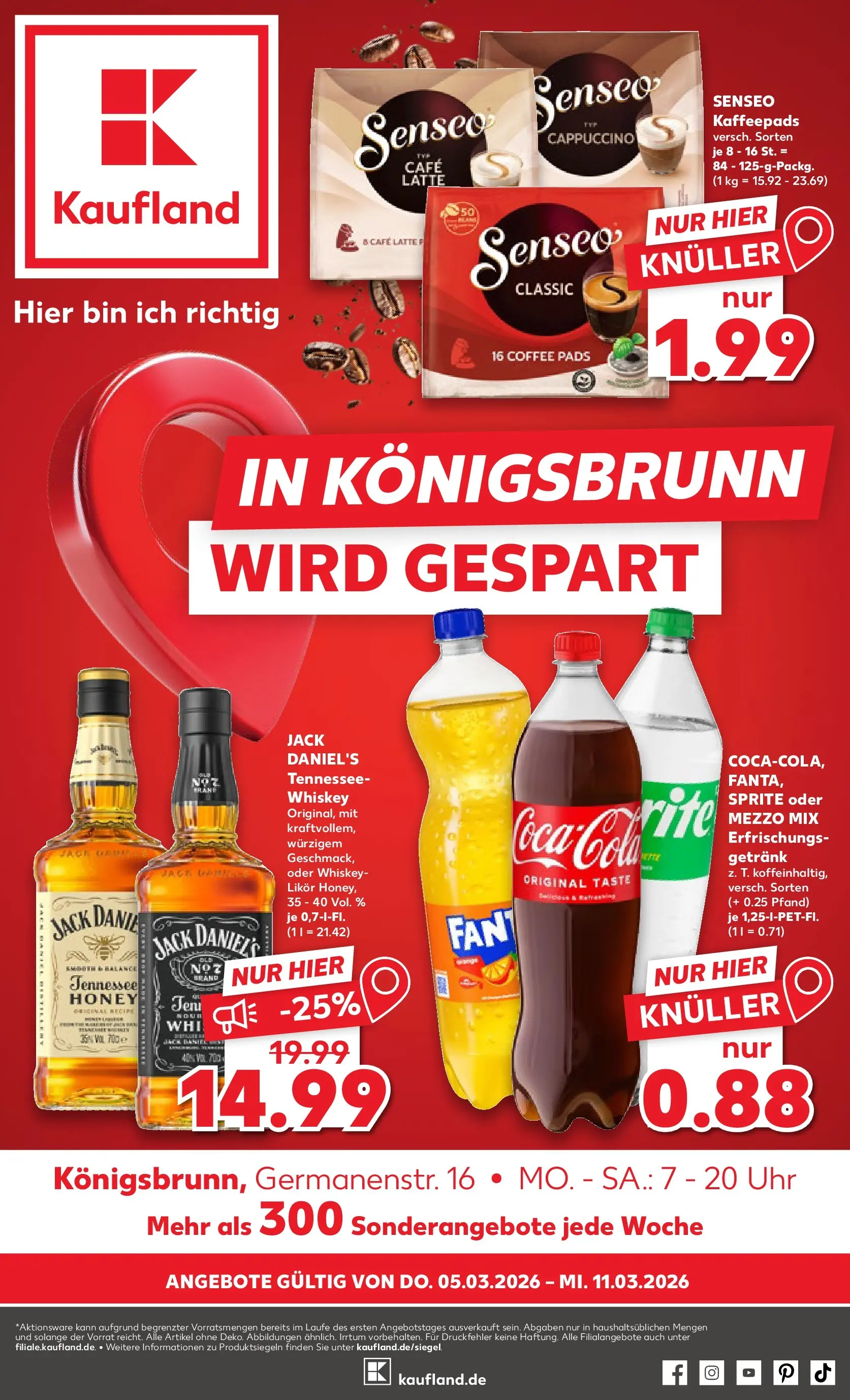 Prospekt Kaufland ab 02.03.2026 » Angebote Online zum Blättern | Seite: 13 | Produkte: Senseo, Mezzo mix, Oder mezzo mix, Whiskey