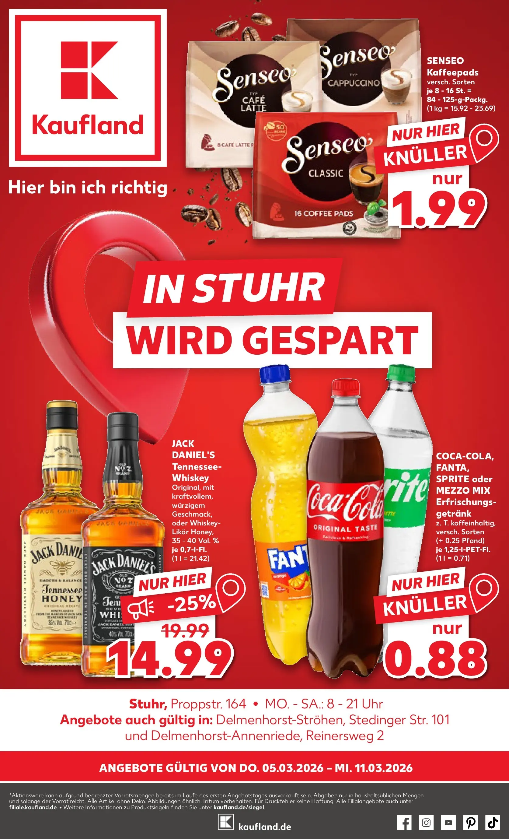 Prospekt Kaufland ab 02.03.2026 » Angebote Online zum Blättern | Seite: 13 | Produkte: Kaffeepads, Sprite, Oder mezzo mix, Uhr