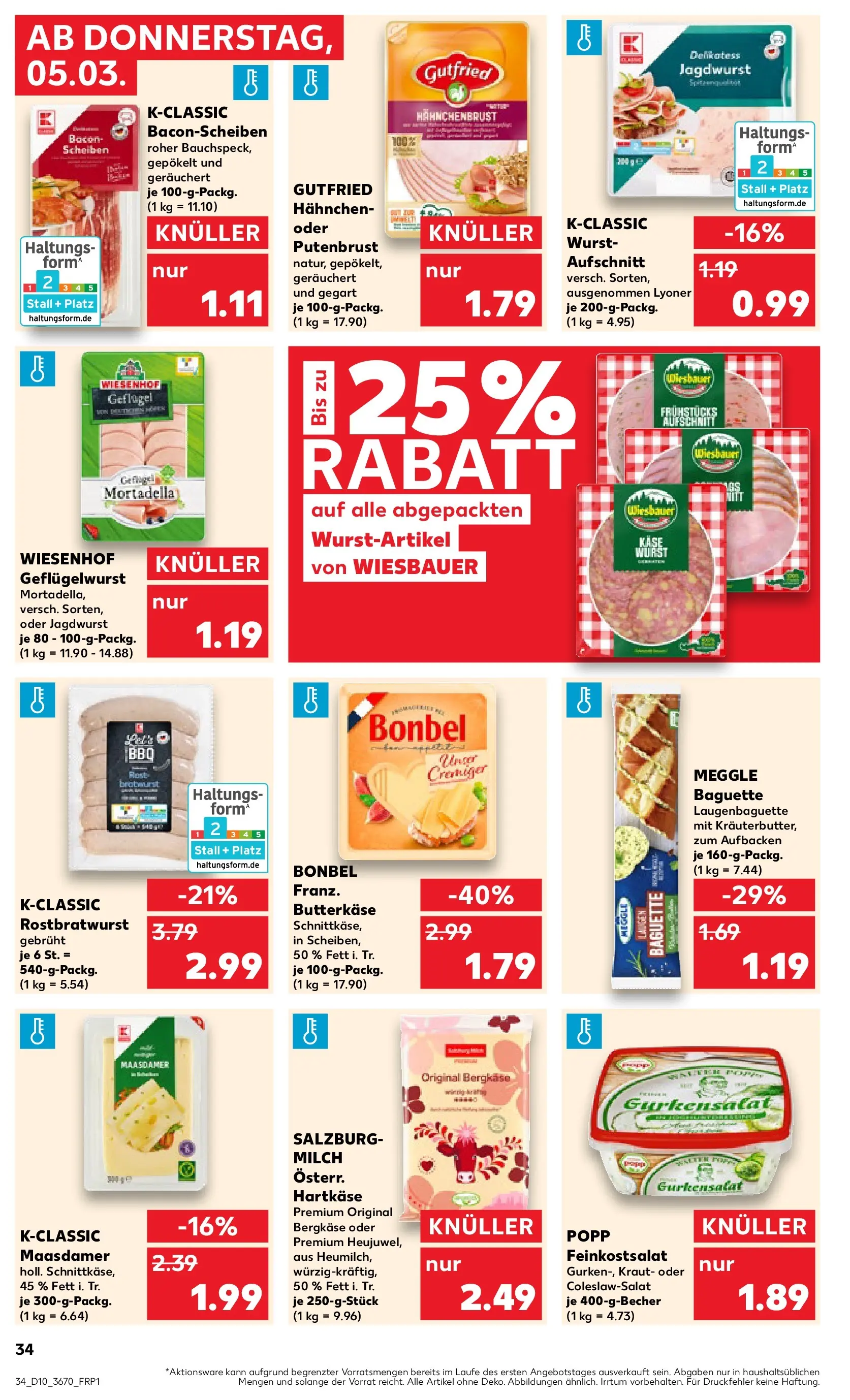 Prospekt Kaufland ab 02.03.2026 » Angebote Online zum Blättern | Seite: 46 | Produkte: Milch, Bratwurst, Kraut, Hahnchenbrust