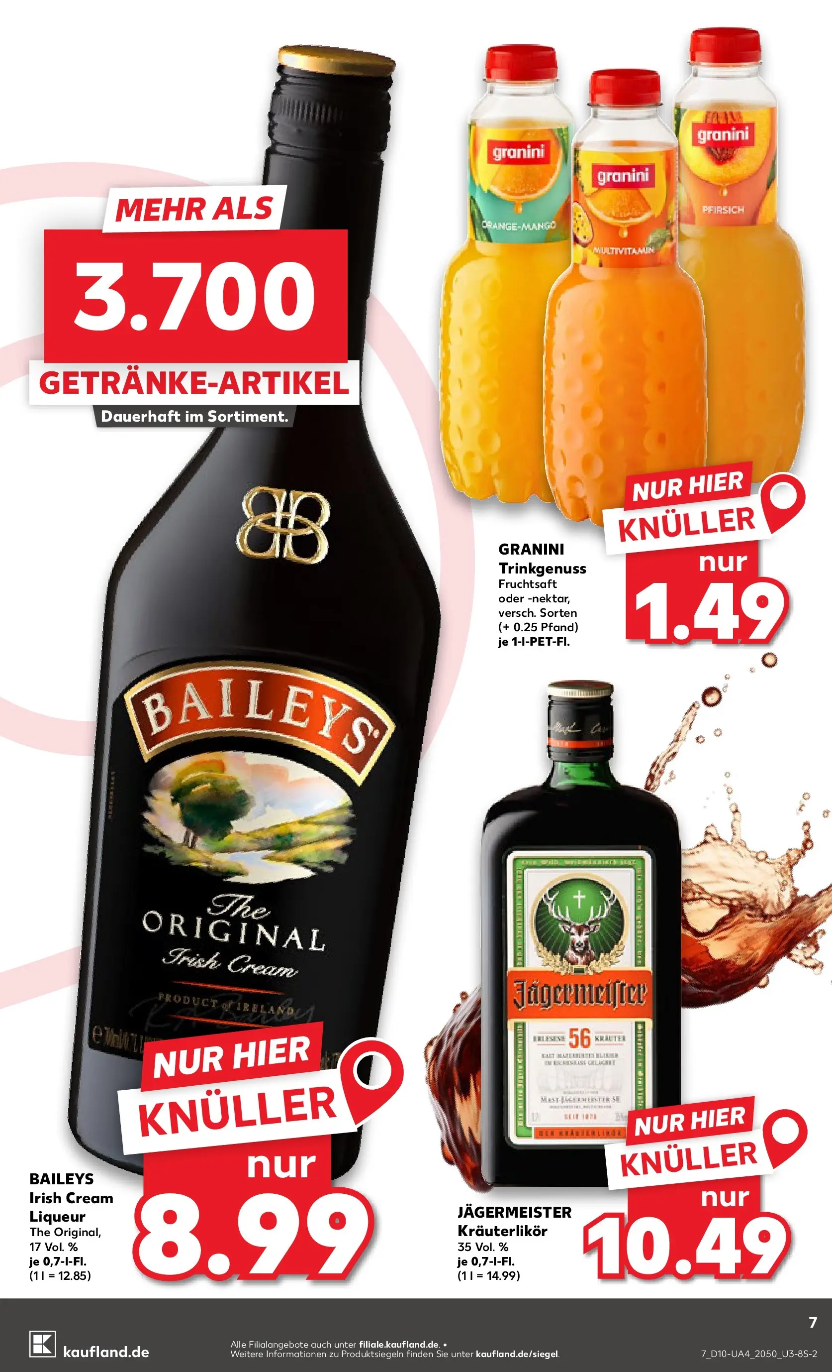 Prospekt Kaufland ab 02.03.2026 » Angebote und Werbung Online | Seite: 19 | Produkte: Jägermeister, Mango, Granini, Fruchtsaft Prospekt Kaufland ab 02.03.2026 » Angebote Online zum Blättern | Seite: 19 | Produkte: Jägermeister, Mango, Granini, Fruchtsaft