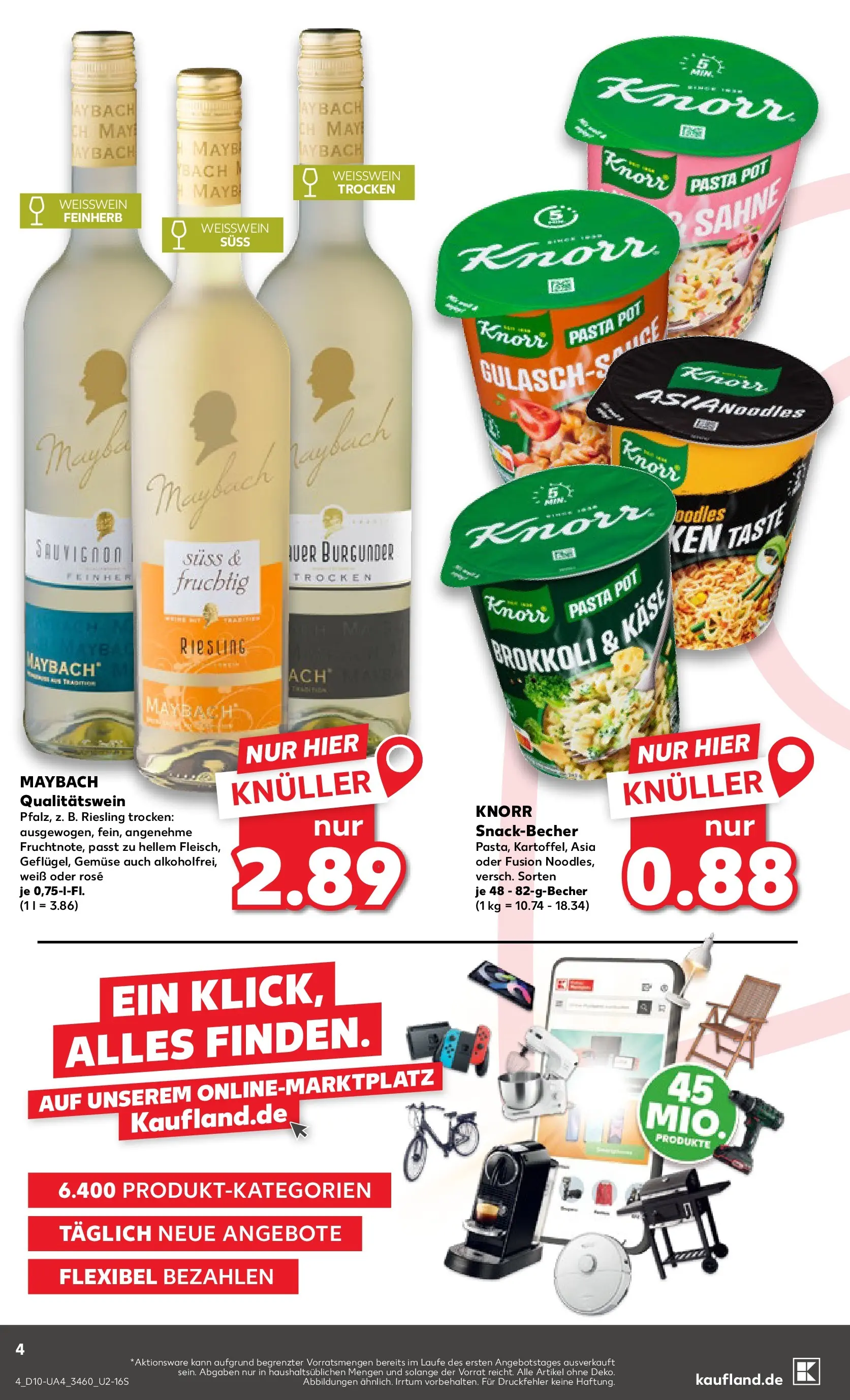 Prospekt Kaufland ab 02.03.2026 » Angebote Online zum Blättern | Seite: 16 | Produkte: Weißwein, Brokkoli, Gulasch, Sahne