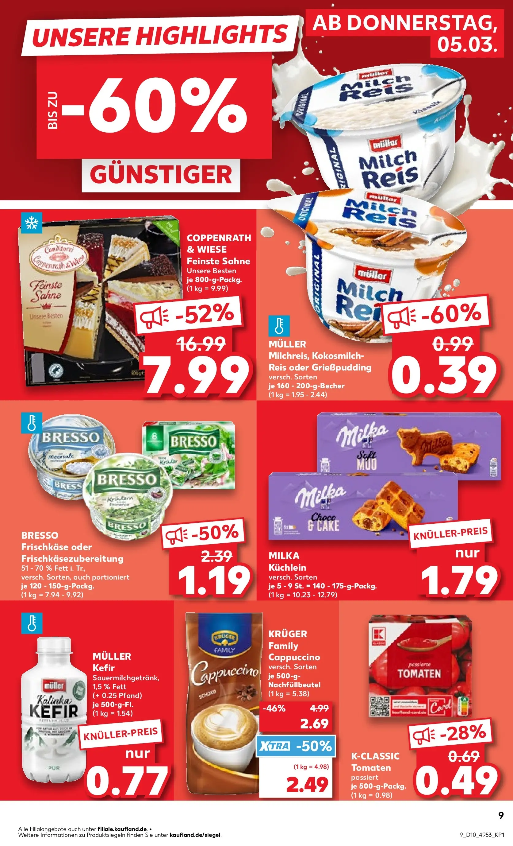 Prospekt Kaufland ab 02.03.2026 » Angebote Online zum Blättern | Seite: 25 | Produkte: Kefir, Milka, Reis, Frischkase
