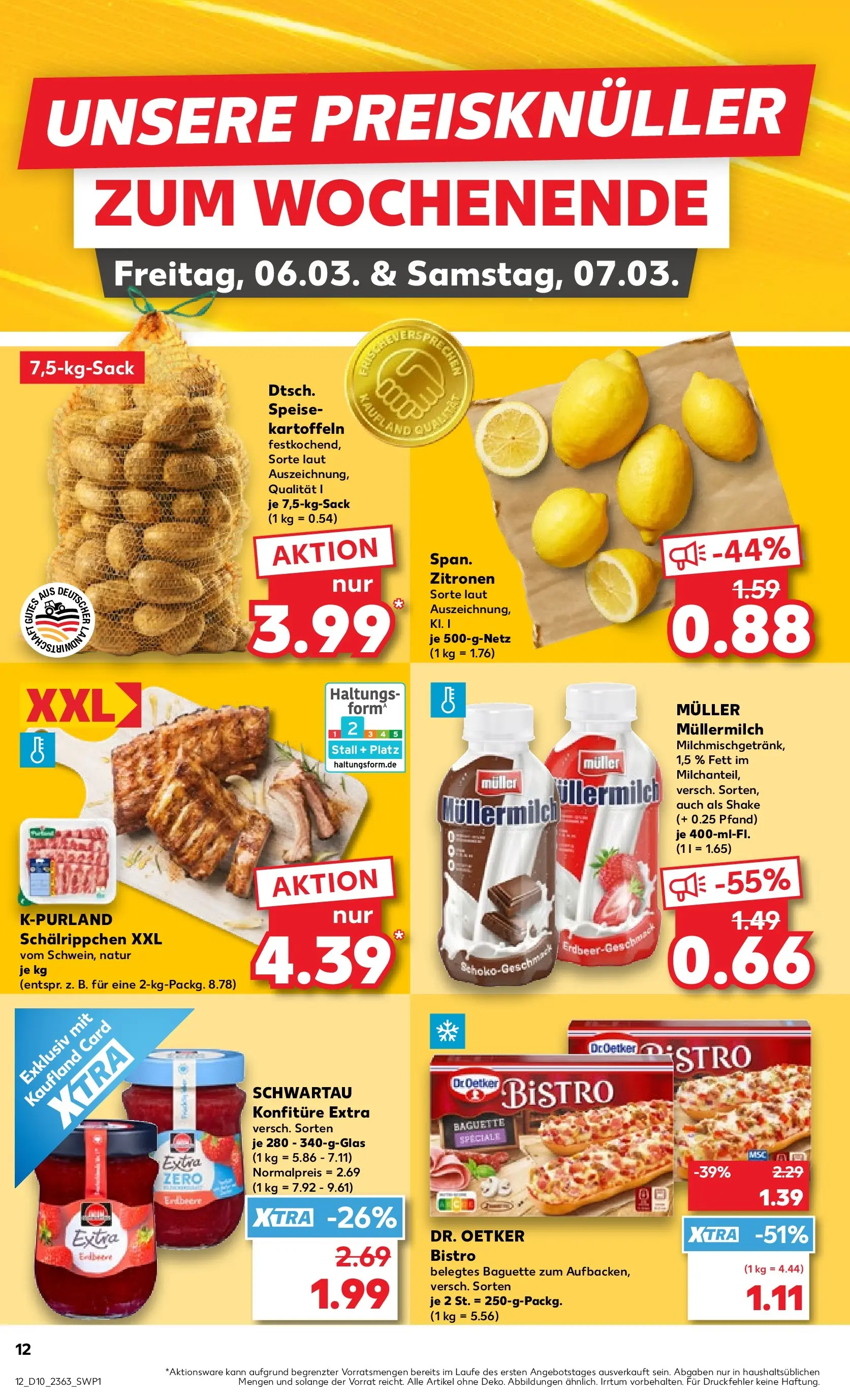 Prospekt Kaufland ab 02.03.2026 » Angebote Online zum Blättern | Seite: 28 | Produkte: Kartoffeln, Müllermilch, Muller mullermilch, Zitronen