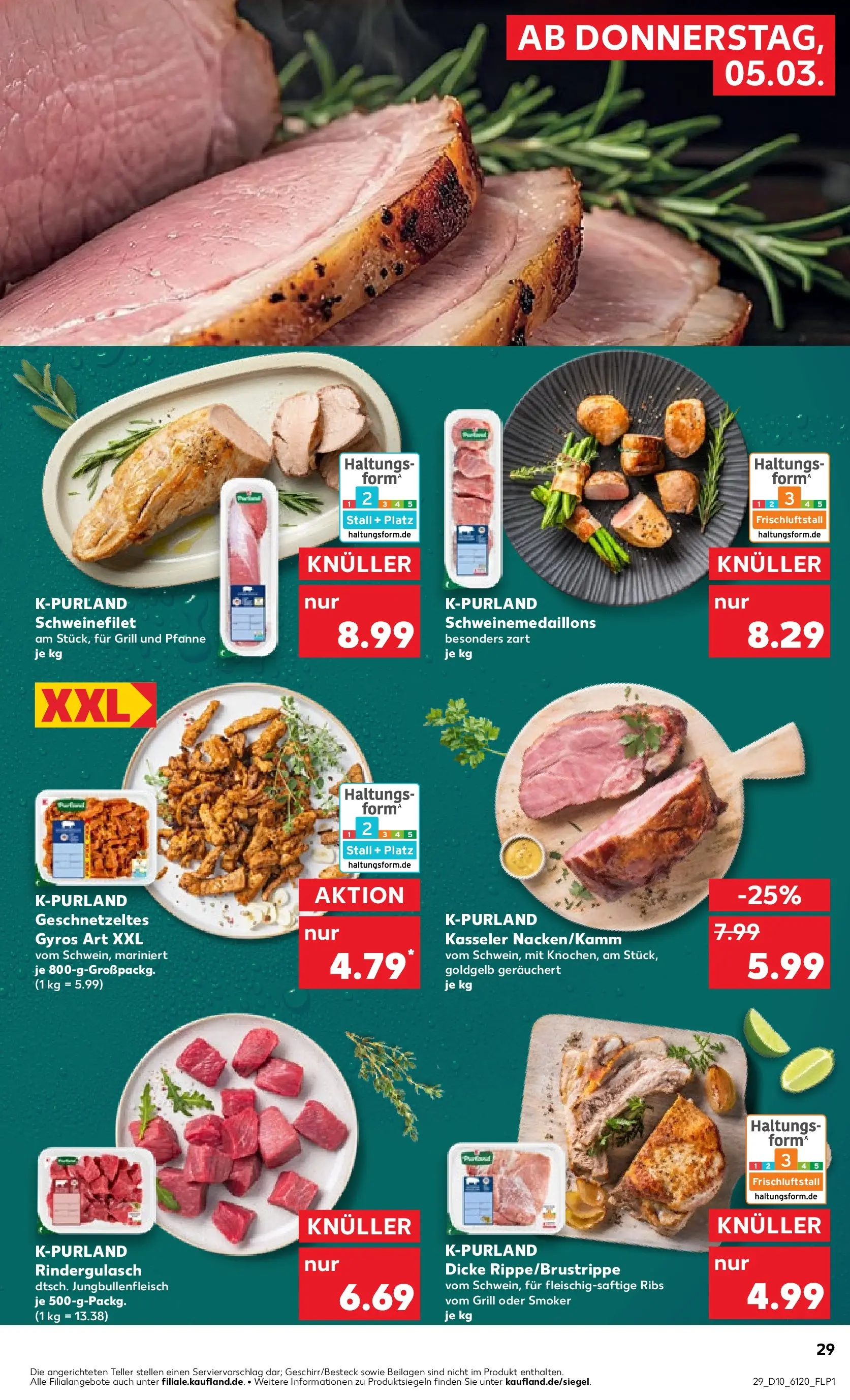 Prospekt Kaufland ab 02.03.2026 » Angebote Online zum Blättern | Seite: 45 | Produkte: Grill, Rindergulasch, Schweinefilet, Gyros