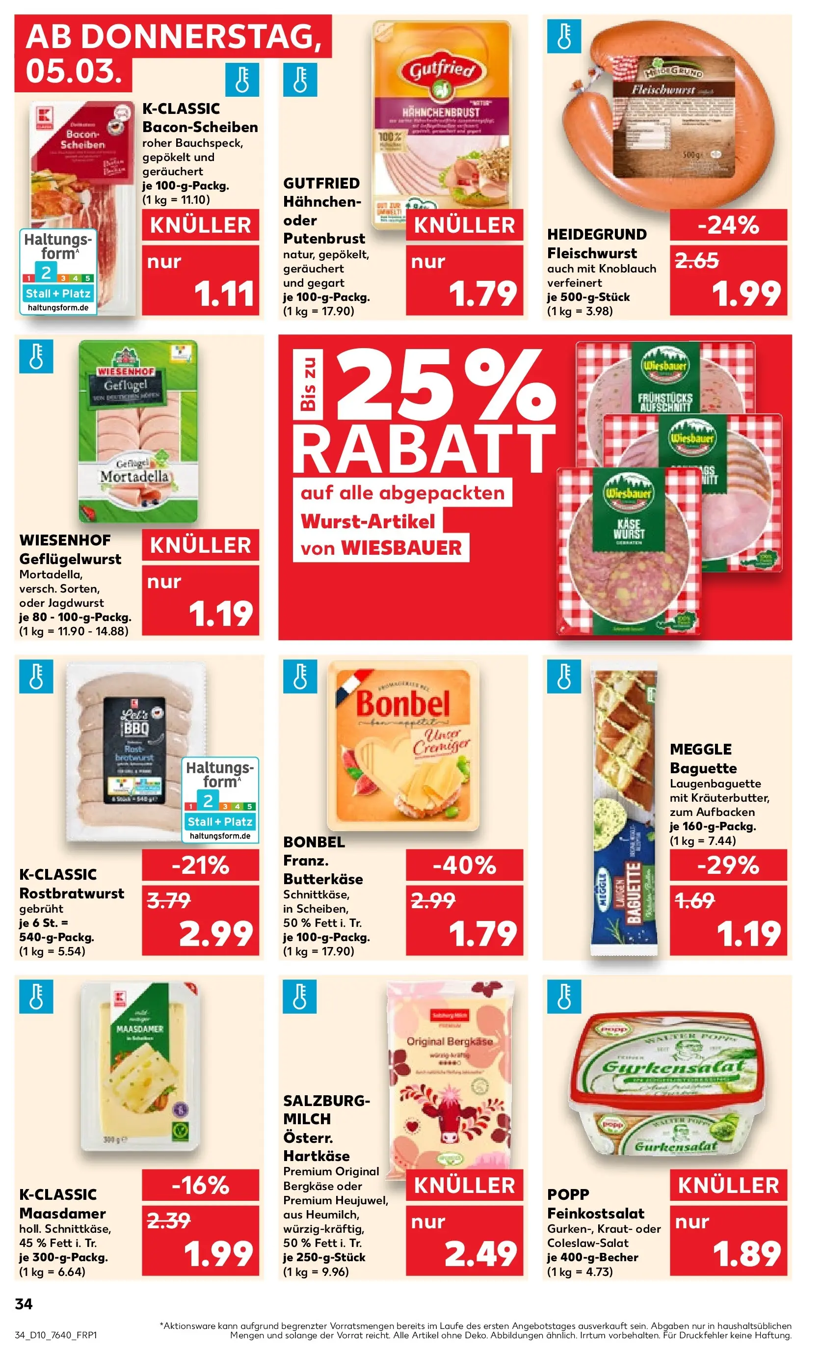 Prospekt Kaufland ab 02.03.2026 » Angebote Online zum Blättern | Seite: 50 | Produkte: Milch, Bratwurst, Knoblauch, Kraut