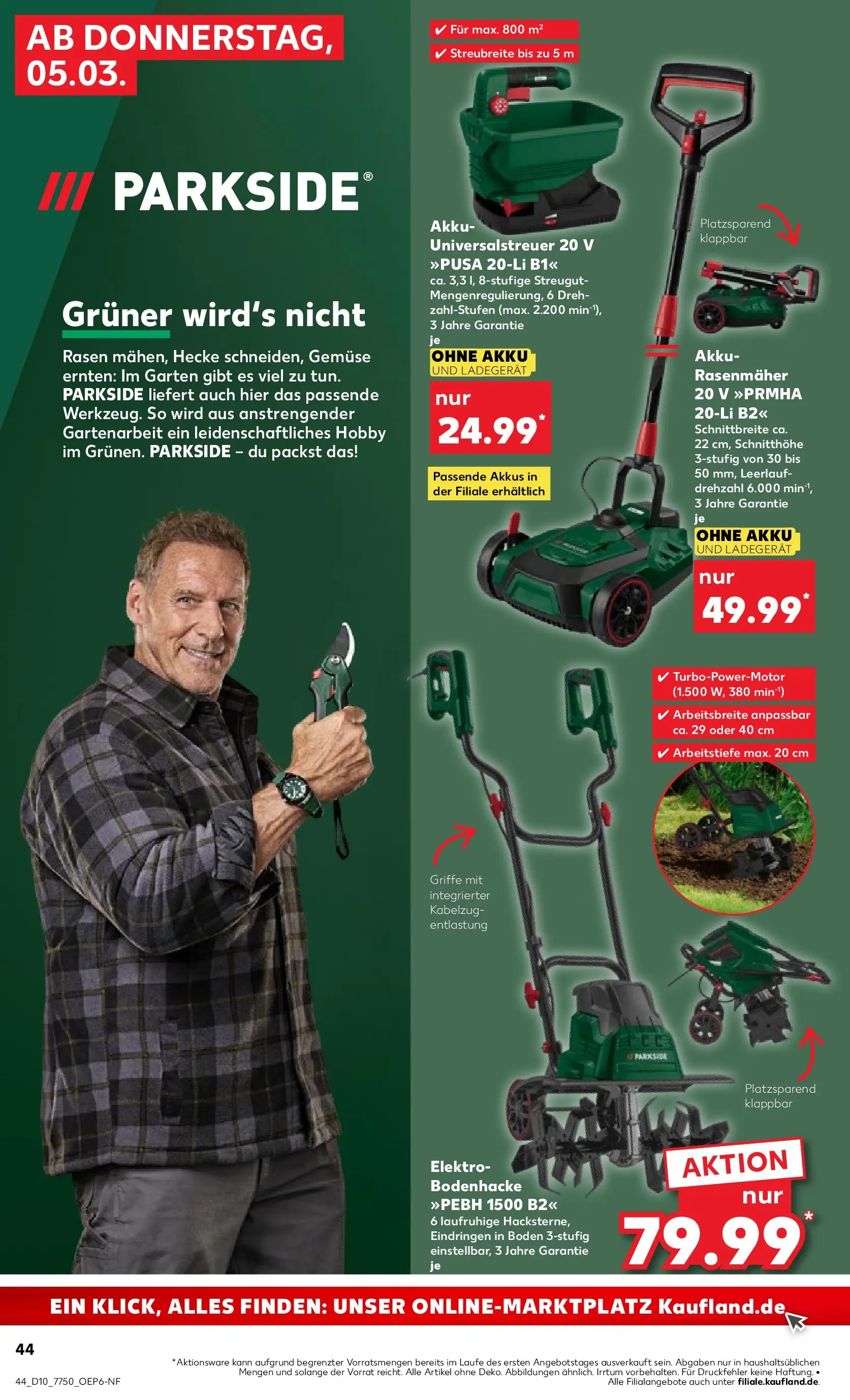 Prospekt Kaufland ab 02.03.2026 » Angebote Online zum Blättern | Seite: 60 | Produkte: Rasenmäher, Gemüse, Ladegerät