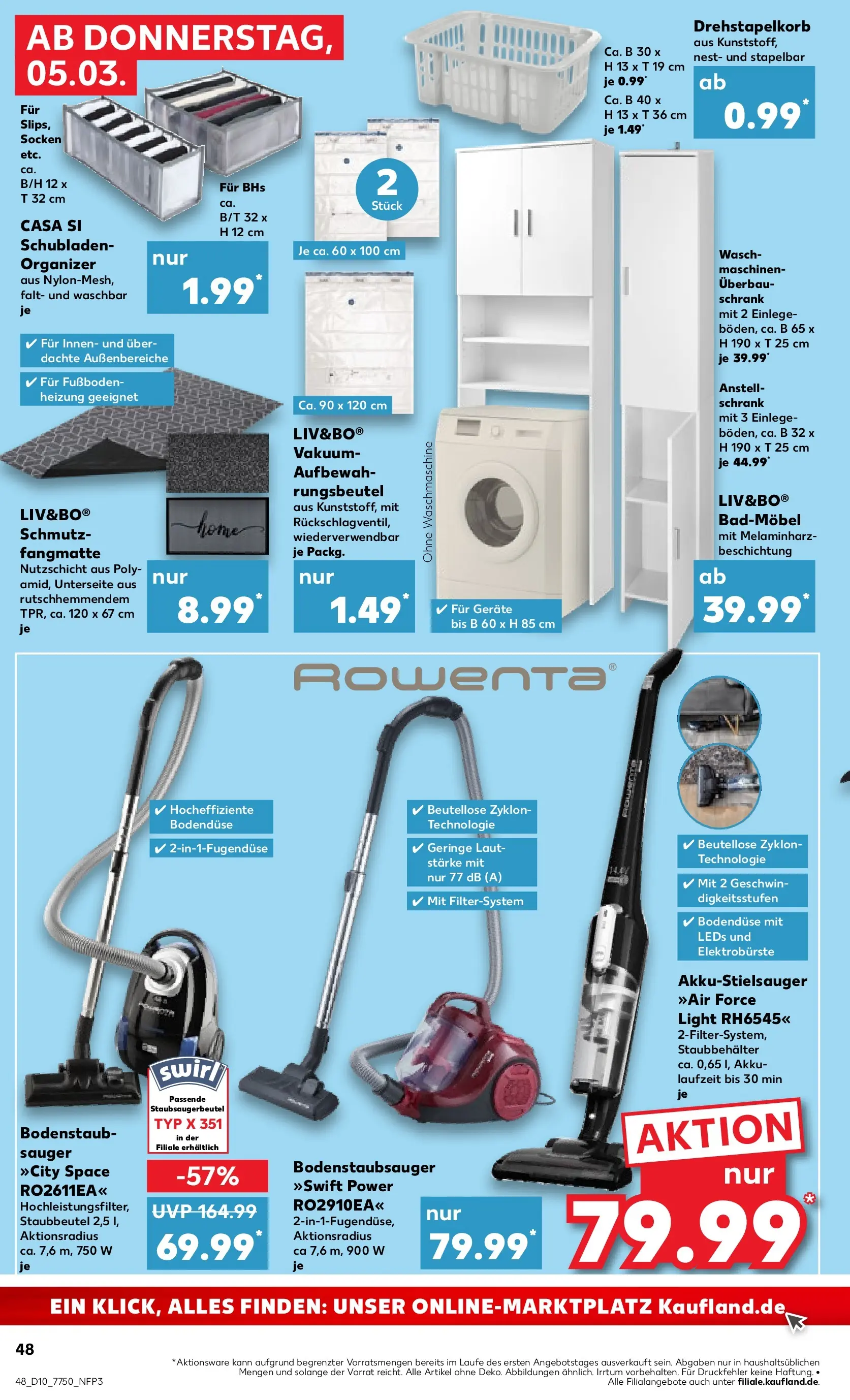 Prospekt Kaufland ab 02.03.2026 » Angebote Online zum Blättern | Seite: 64 | Produkte: Schrank, Waschmaschine, Socken