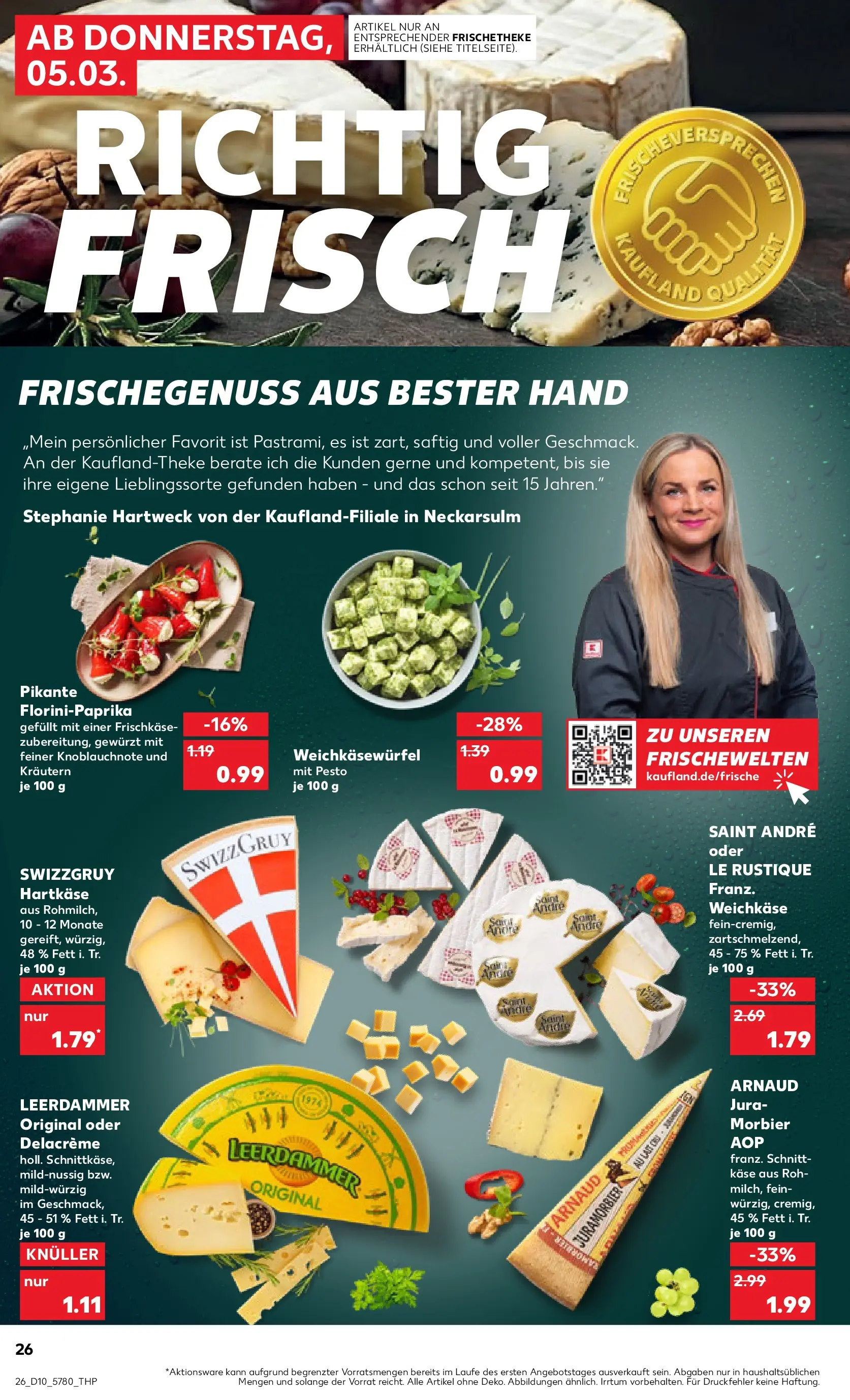 Prospekt Kaufland ab 02.03.2026 » Angebote und Werbung Online | Seite: 38 | Produkte: Jura, Käse, Leerdammer, Frischkase Prospekt Kaufland ab 02.03.2026 » Angebote Online zum Blättern | Seite: 38 | Produkte: Jura, Käse, Leerdammer, Frischkase