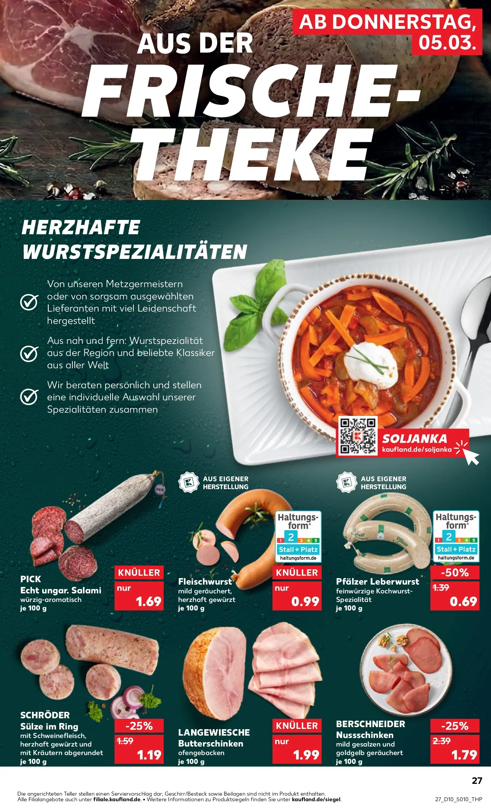 Prospekt Kaufland ab 04.03.2026 » Angebote Online zum Blättern | Seite: 35 | Produkte: Theke, Salami