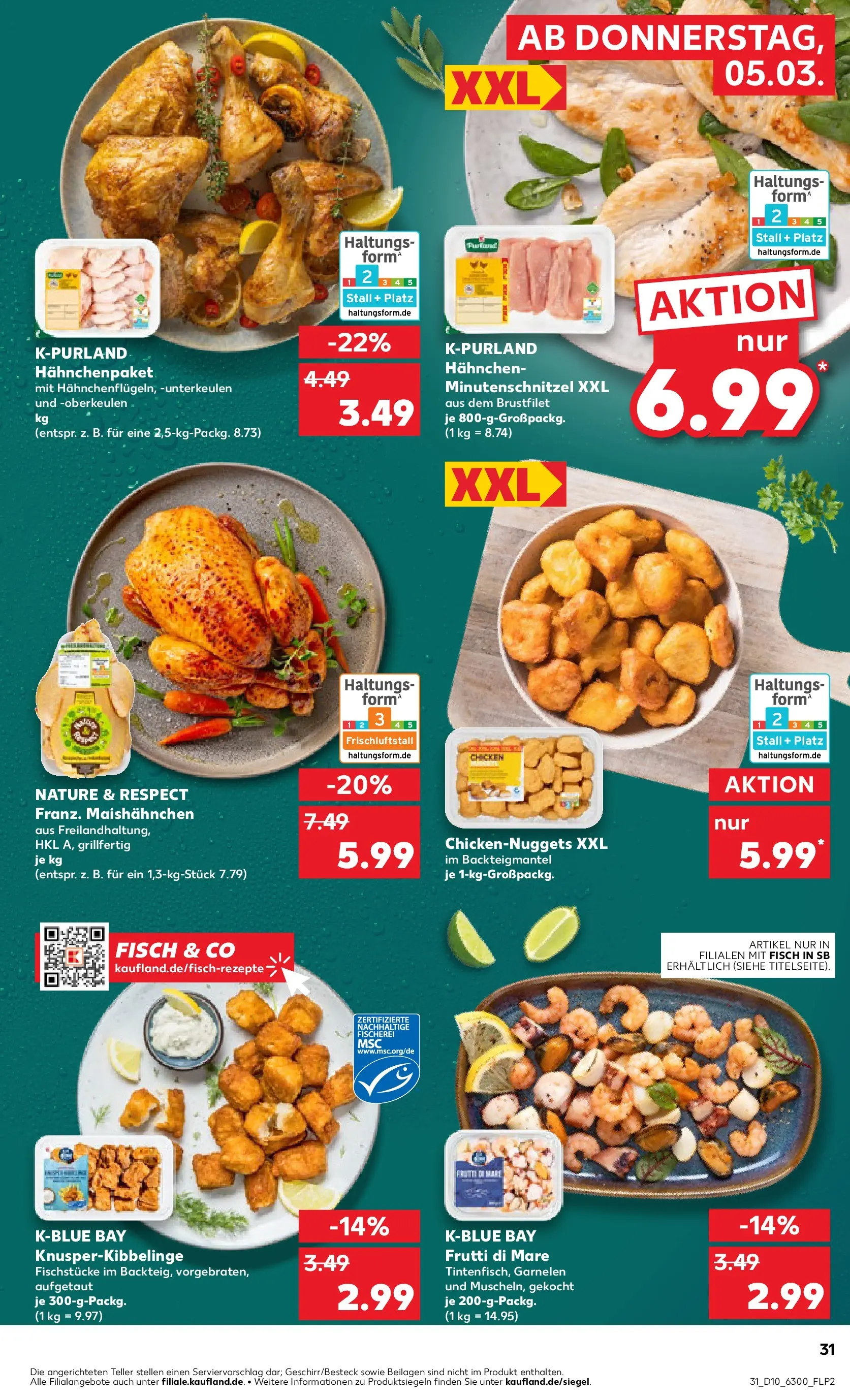 Prospekt Kaufland ab 02.03.2026 » Angebote und Werbung Online | Seite: 43 | Produkte: Hahnchen, Garnelen, Fisch Prospekt Kaufland ab 02.03.2026 » Angebote Online zum Blättern | Seite: 43 | Produkte: Hahnchen, Garnelen, Fisch
