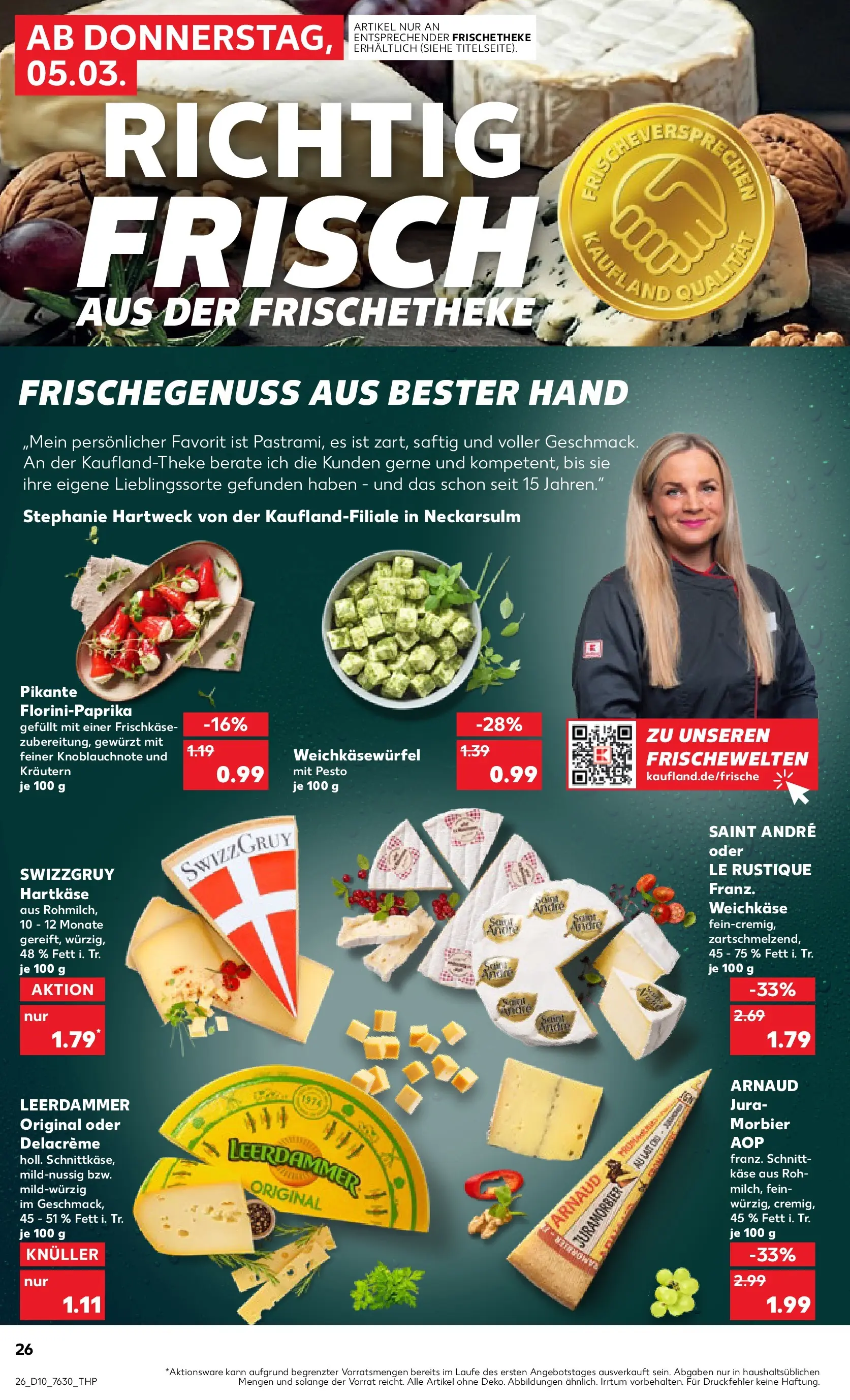 Prospekt Kaufland ab 02.03.2026 » Angebote Online zum Blättern | Seite: 38 | Produkte: Jura, Käse, Leerdammer, Frischkase