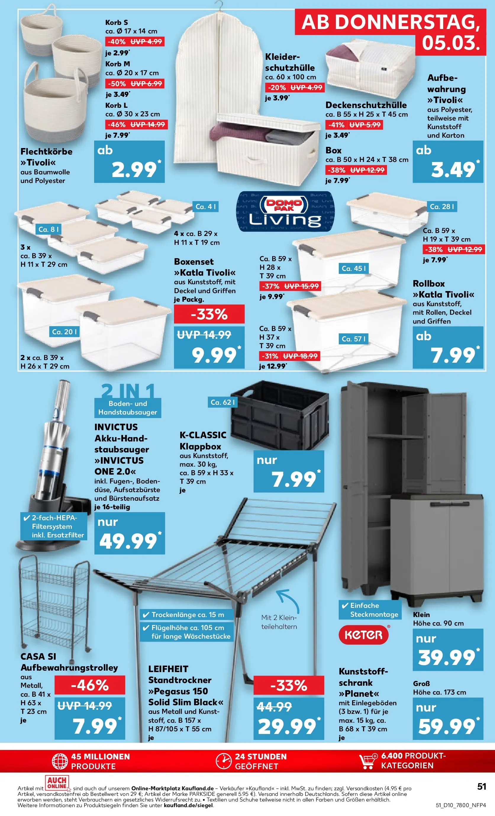 Prospekt Kaufland ab 02.03.2026 » Angebote und Werbung Online | Seite: 67 | Produkte: Staubsauger, Schrank, Box, Korb Prospekt Kaufland ab 02.03.2026 » Angebote Online zum Blättern | Seite: 67 | Produkte: Staubsauger, Schrank, Box, Korb