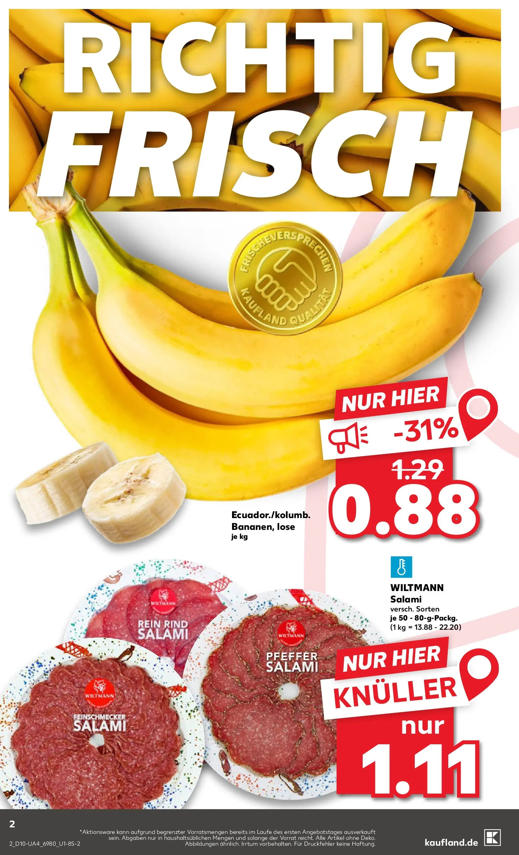 Prospekt Kaufland ab 05.03.2026 » Angebote Online zum Blättern | Seite: 2 | Produkte: Pfeffer, Salami