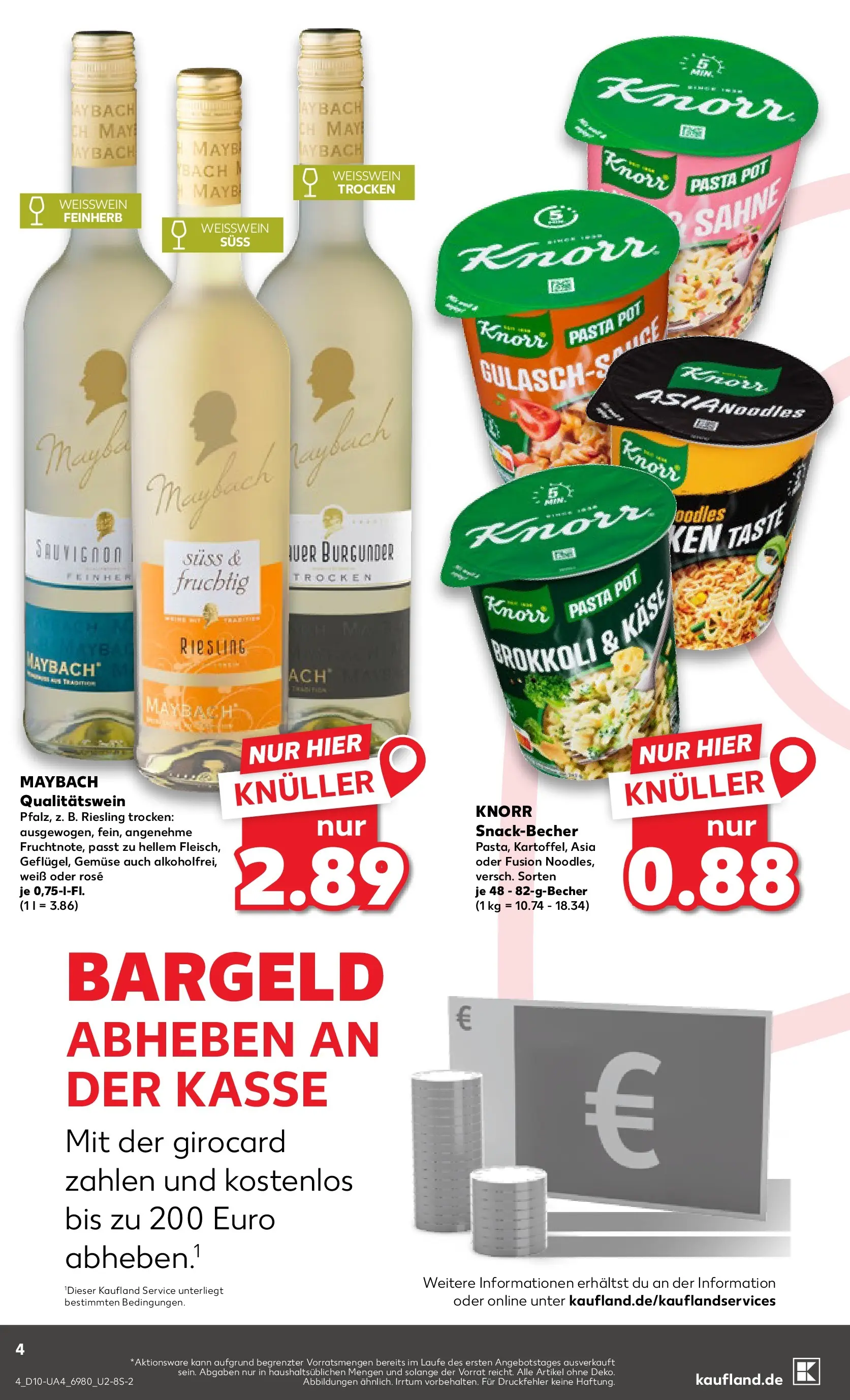Prospekt Kaufland ab 05.03.2026 » Angebote Online zum Blättern | Seite: 4 | Produkte: Knorr, Gemüse, Brokkoli, Pasta