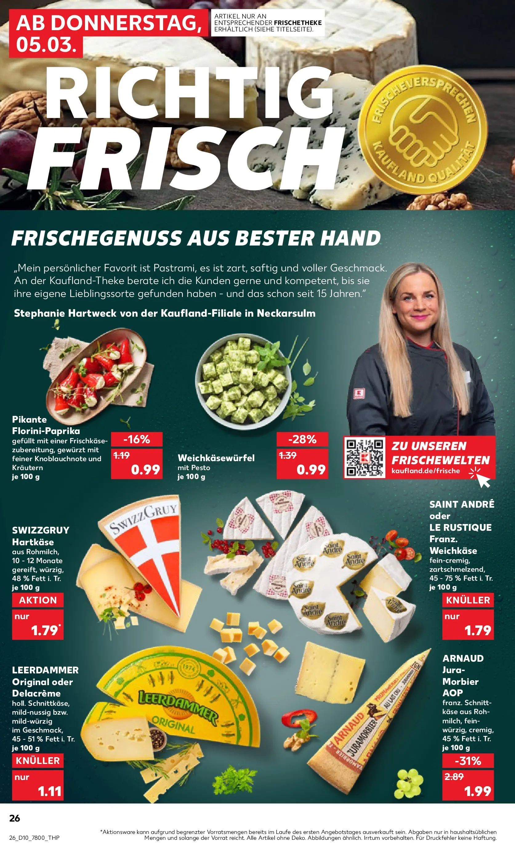 Prospekt Kaufland ab 04.03.2026 » Angebote Online zum Blättern | Seite: 26 | Produkte: Jura, Käse, Leerdammer, Frischkase