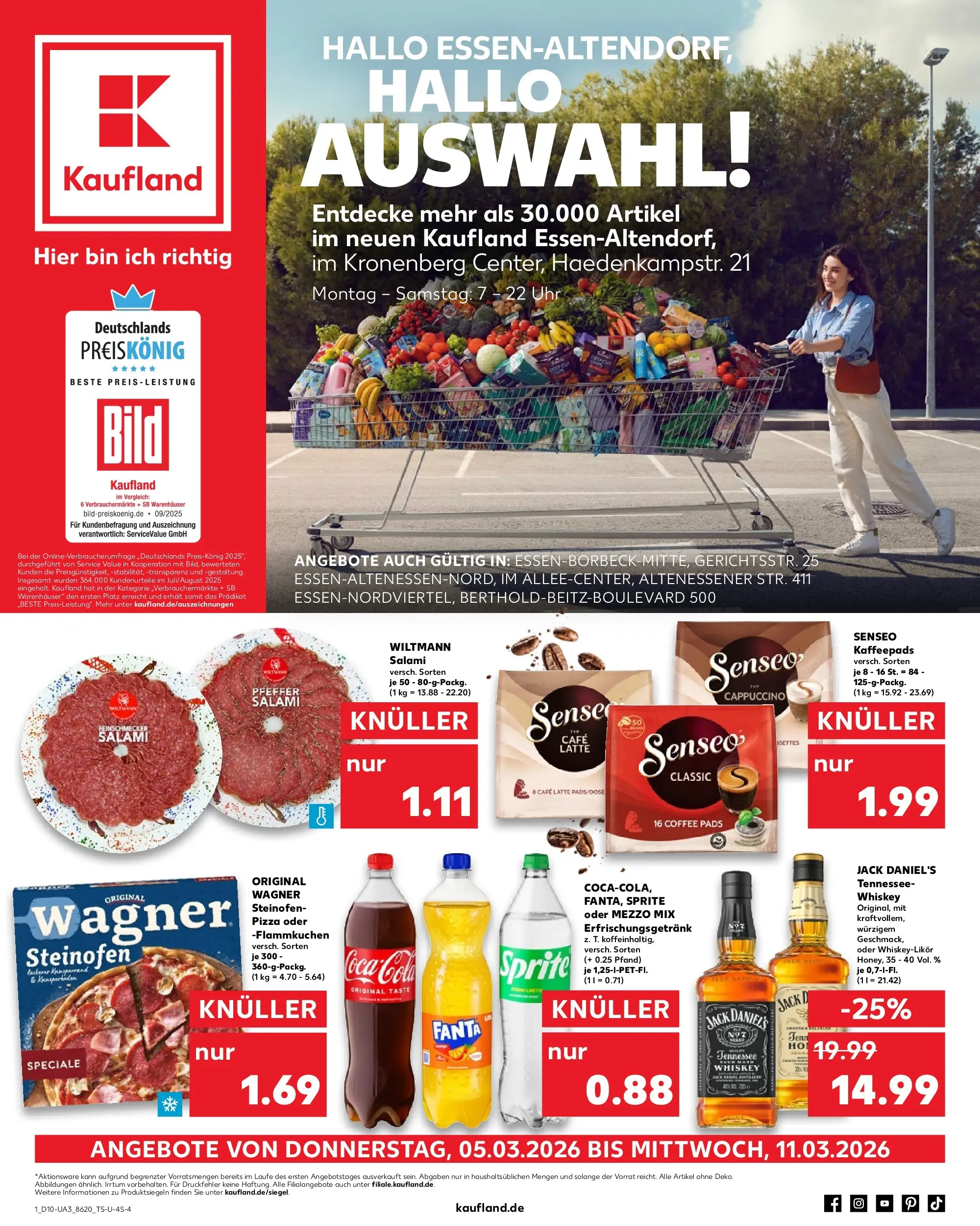 Prospekt Kaufland ab 02.03.2026 » Angebote und Werbung Online | Seite: 13 | Produkte: Senseo, Mezzo mix, Jack Daniel's, Uhr Prospekt Kaufland ab 02.03.2026 » Angebote Online zum Blättern | Seite: 13 | Produkte: Senseo, Mezzo mix, Jack Daniel's, Uhr