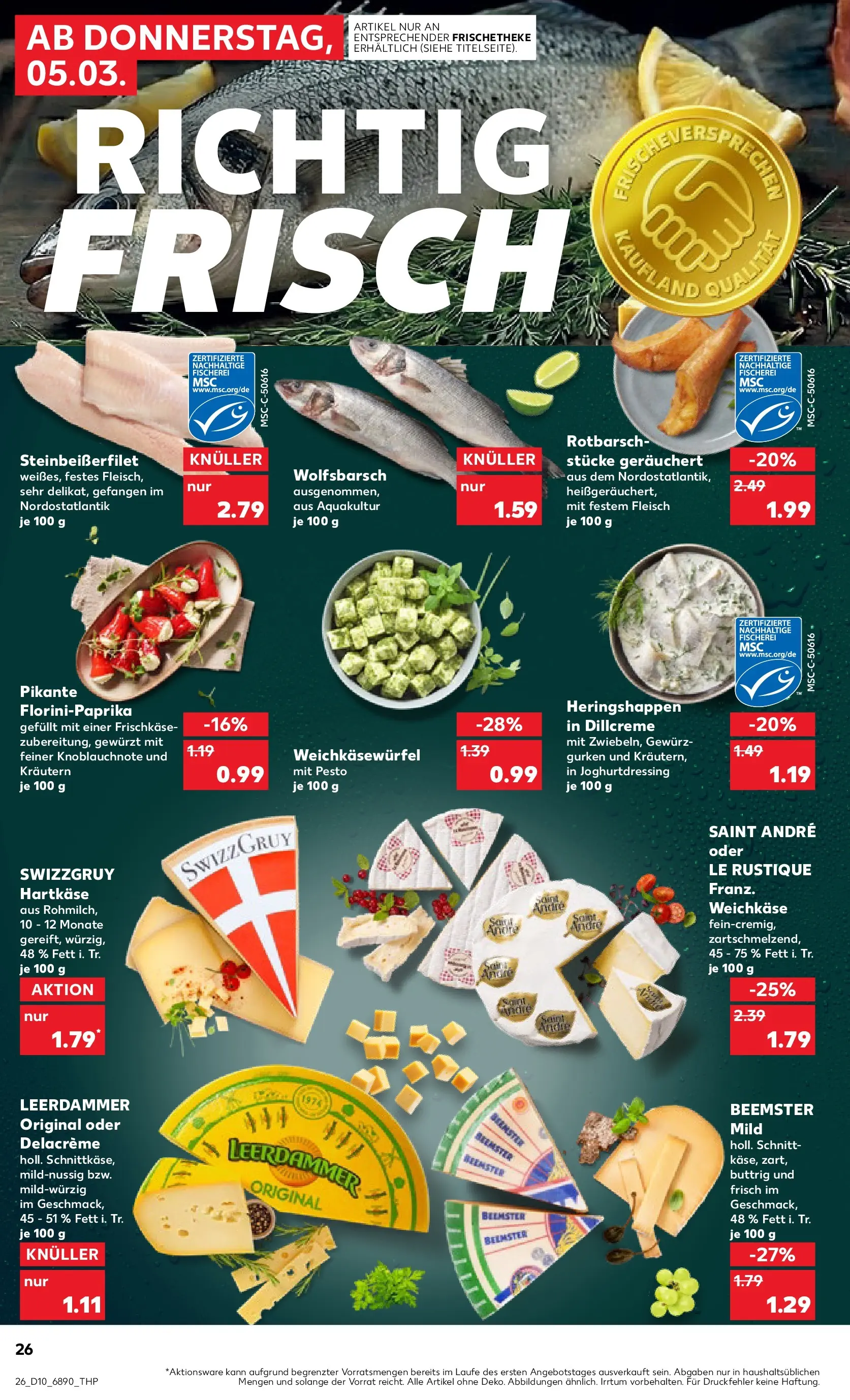 Prospekt Kaufland ab 02.03.2026 » Angebote Online zum Blättern | Seite: 38 | Produkte: Leerdammer, Fleisch, Gurken, Frischkase