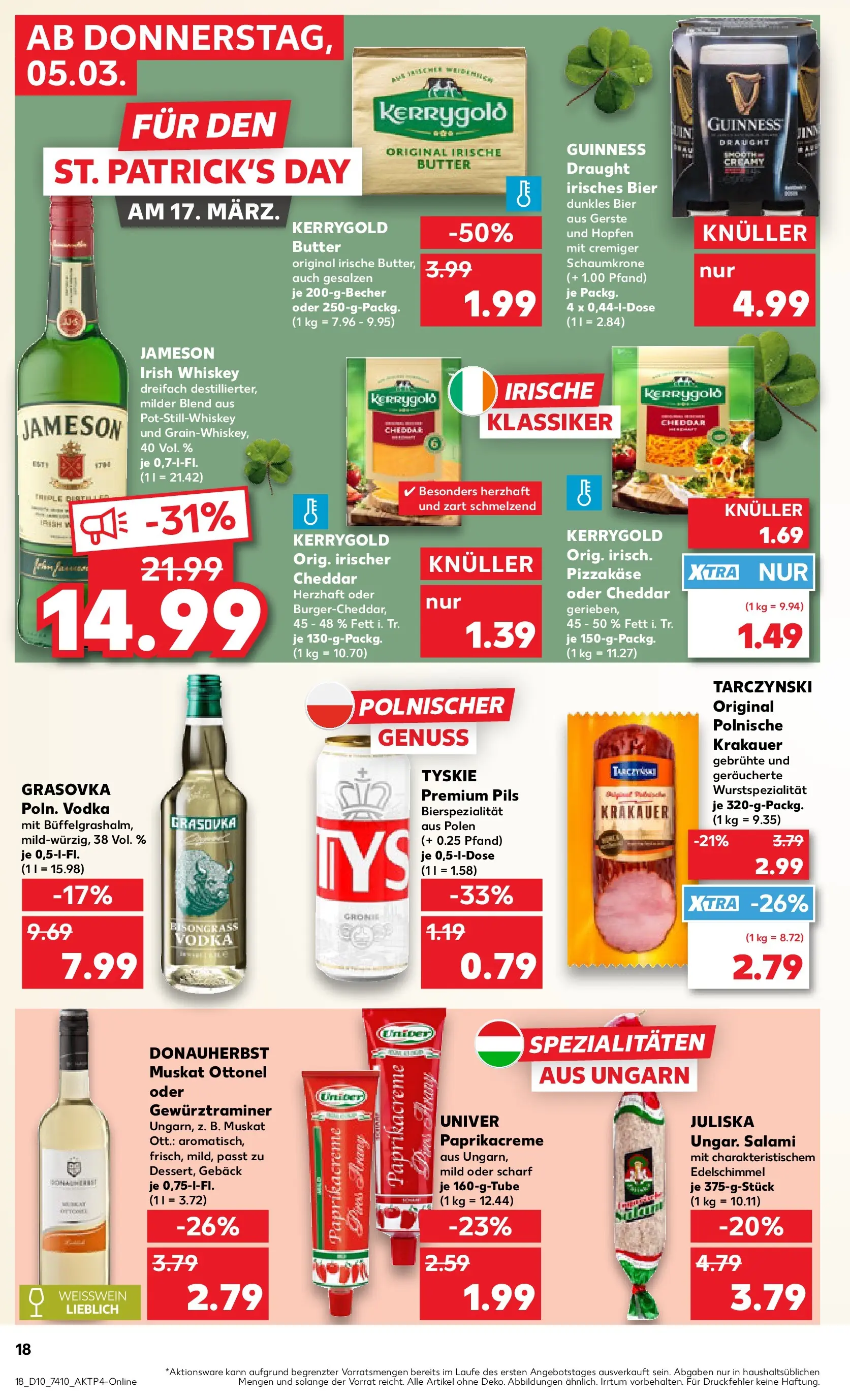 Prospekt Kaufland ab 02.03.2026 » Angebote Online zum Blättern | Seite: 30 | Produkte: Bier, Pils, Jameson, Paprika