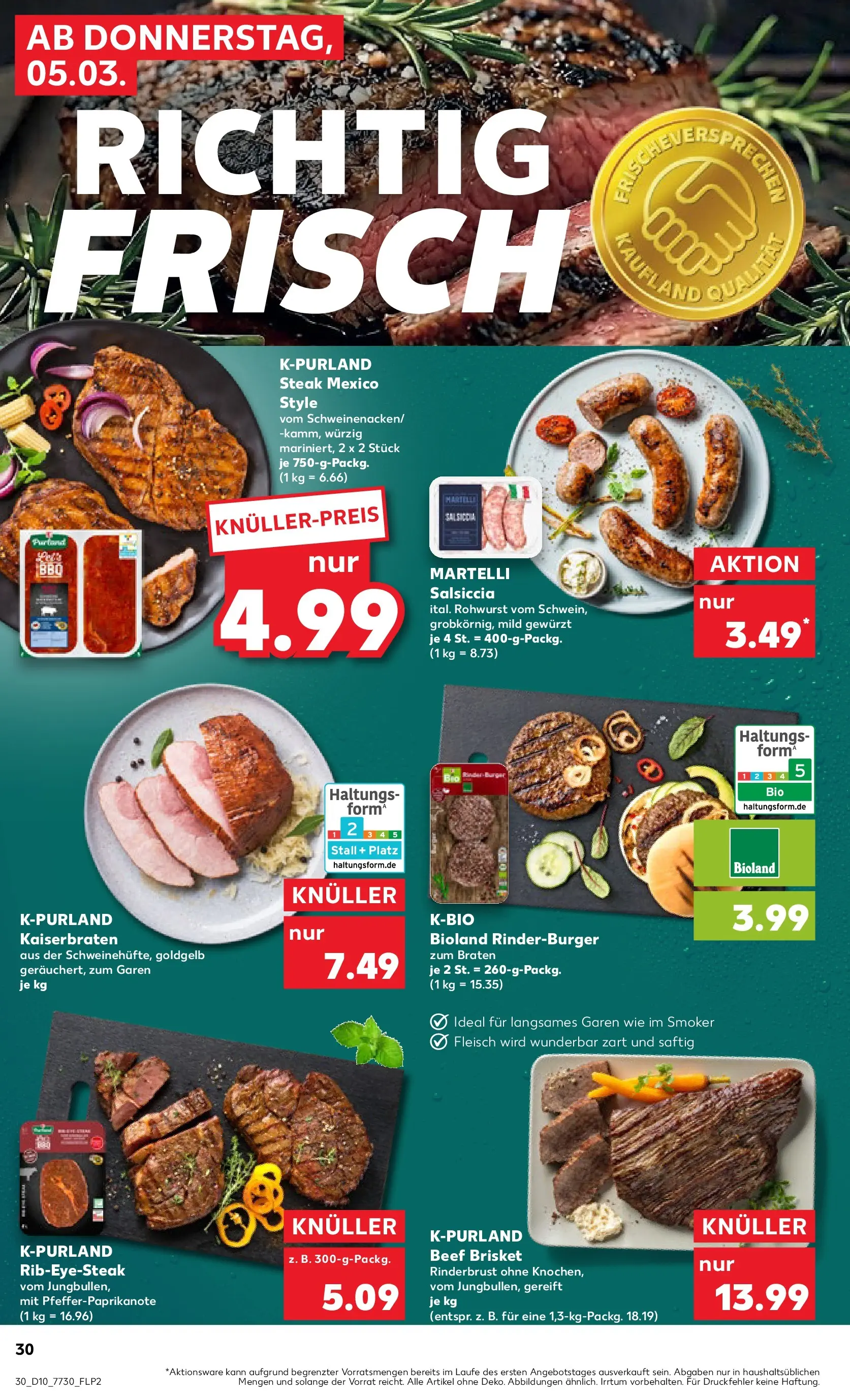 Prospekt Kaufland ab 02.03.2026 » Angebote Online zum Blättern | Seite: 50 | Produkte: Burger, Steak, Fleisch