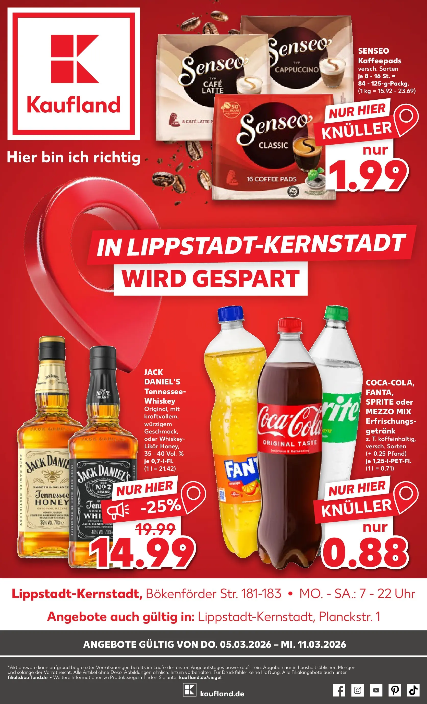 Prospekt Kaufland ab 02.03.2026 » Angebote und Werbung Online | Seite: 13 | Produkte: Senseo, Kaffeepads, Jack Daniel's, Uhr Prospekt Kaufland ab 02.03.2026 » Angebote Online zum Blättern | Seite: 13 | Produkte: Senseo, Kaffeepads, Jack Daniel's, Uhr