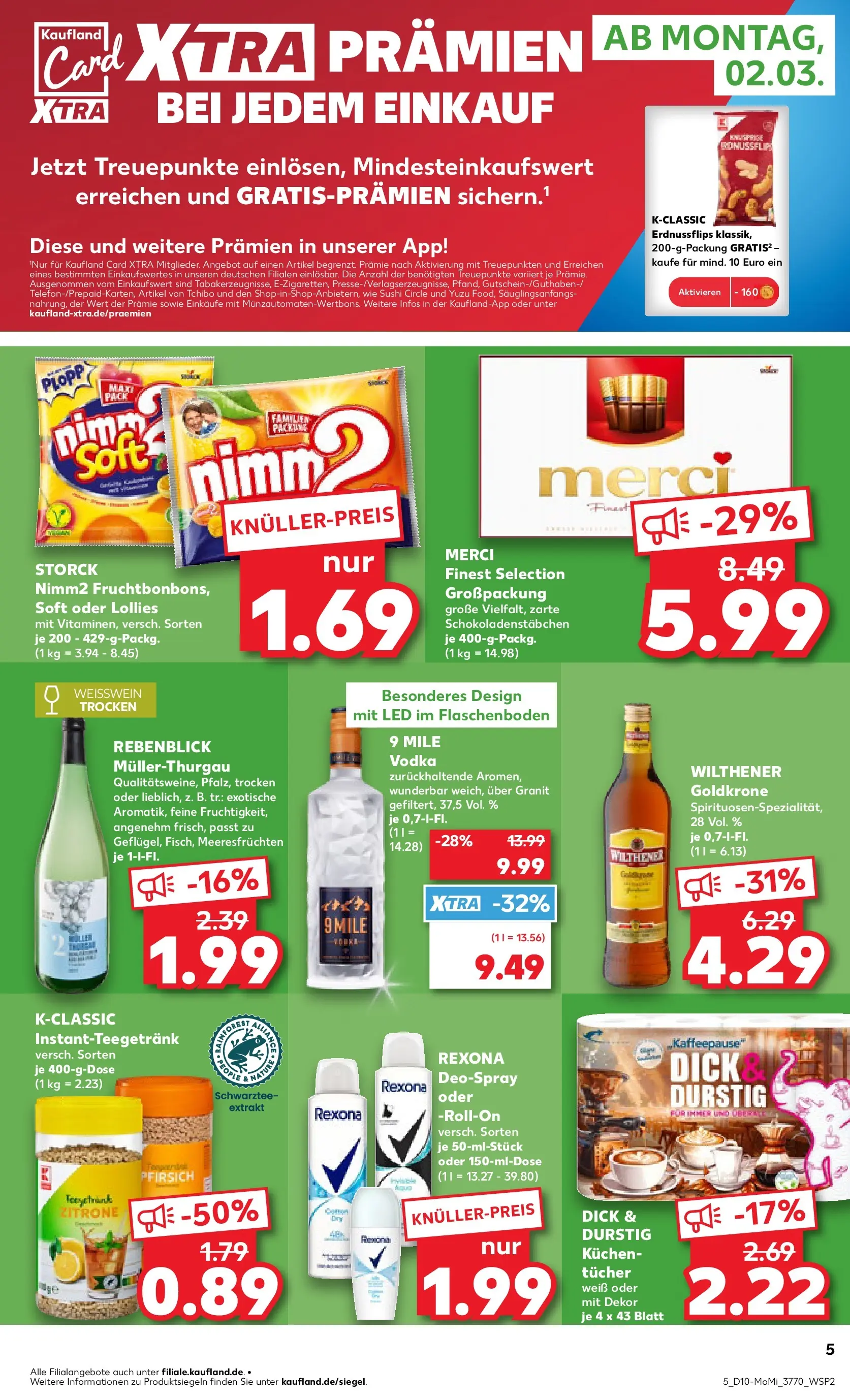 Prospekt Kaufland ab 02.03.2026 » Angebote und Werbung Online | Seite: 5 | Produkte: Weißwein, Deodorant, Deospray, Kuchen Prospekt Kaufland ab 02.03.2026 » Angebote Online zum Blättern | Seite: 5 | Produkte: Weißwein, Deodorant, Deospray, Kuchen