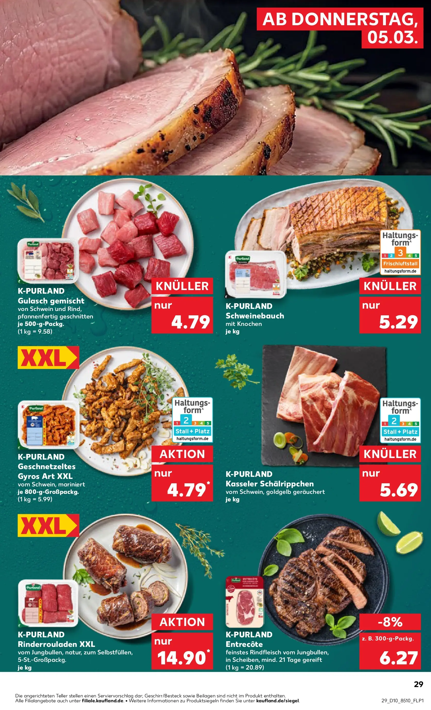 Prospekt Kaufland ab 02.03.2026 » Angebote Online zum Blättern | Seite: 41 | Produkte: Schweinebauch, Gyros, Rindfleisch, Steak
