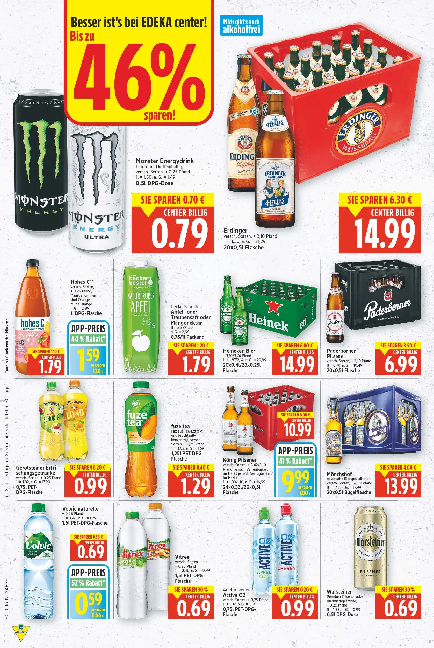 E center Prospekt Celle (ab 02.03.2026) » Angebote Online | Seite: 16 | Produkte: Äpfel, Monster, Fruchtsaft, Gerolsteiner