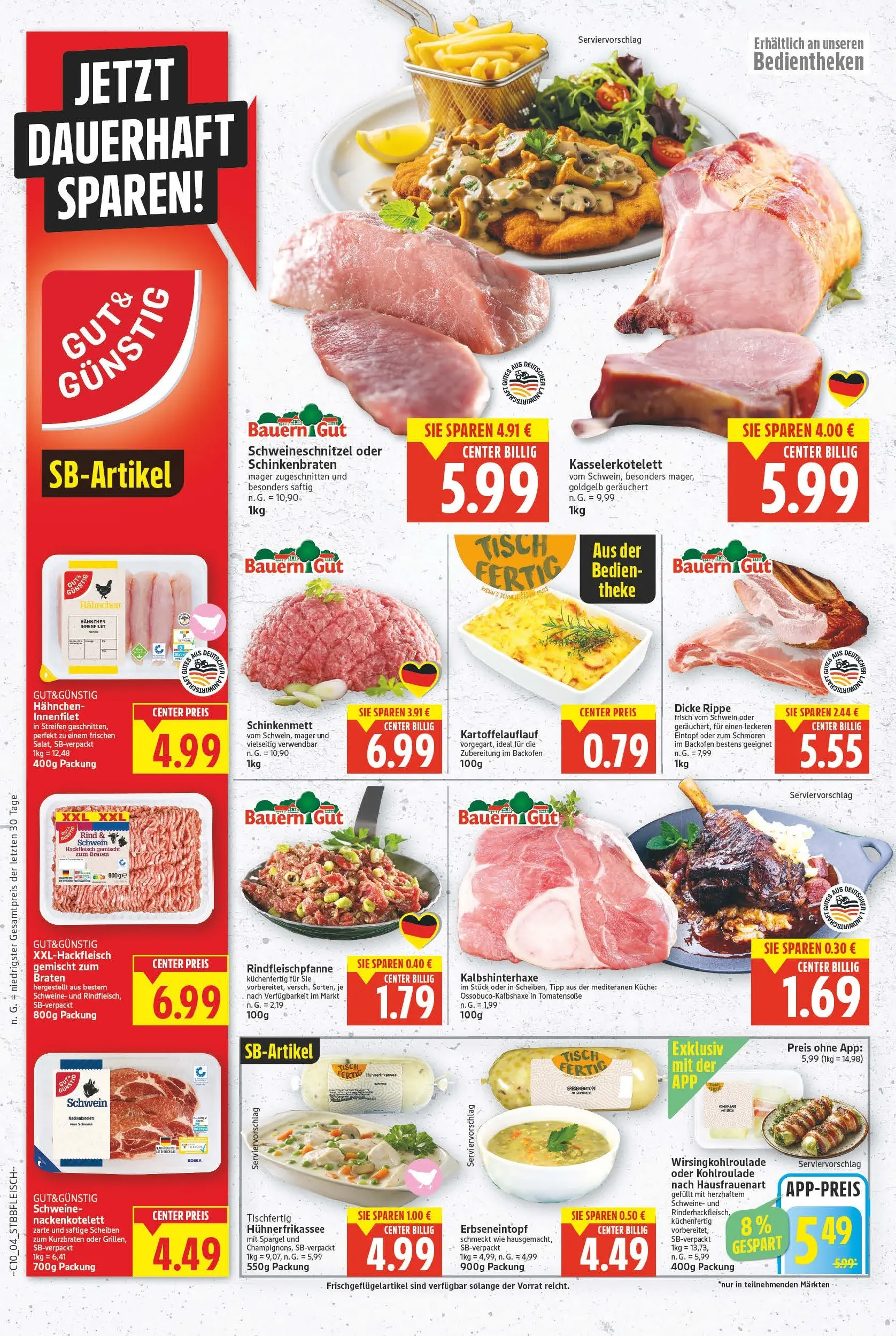 E center Prospekt Magdeburg	 (ab 02.03.2026) » Angebote Online | Seite: 4 | Produkte: Hahnchen, Theke, Tisch, Spargel