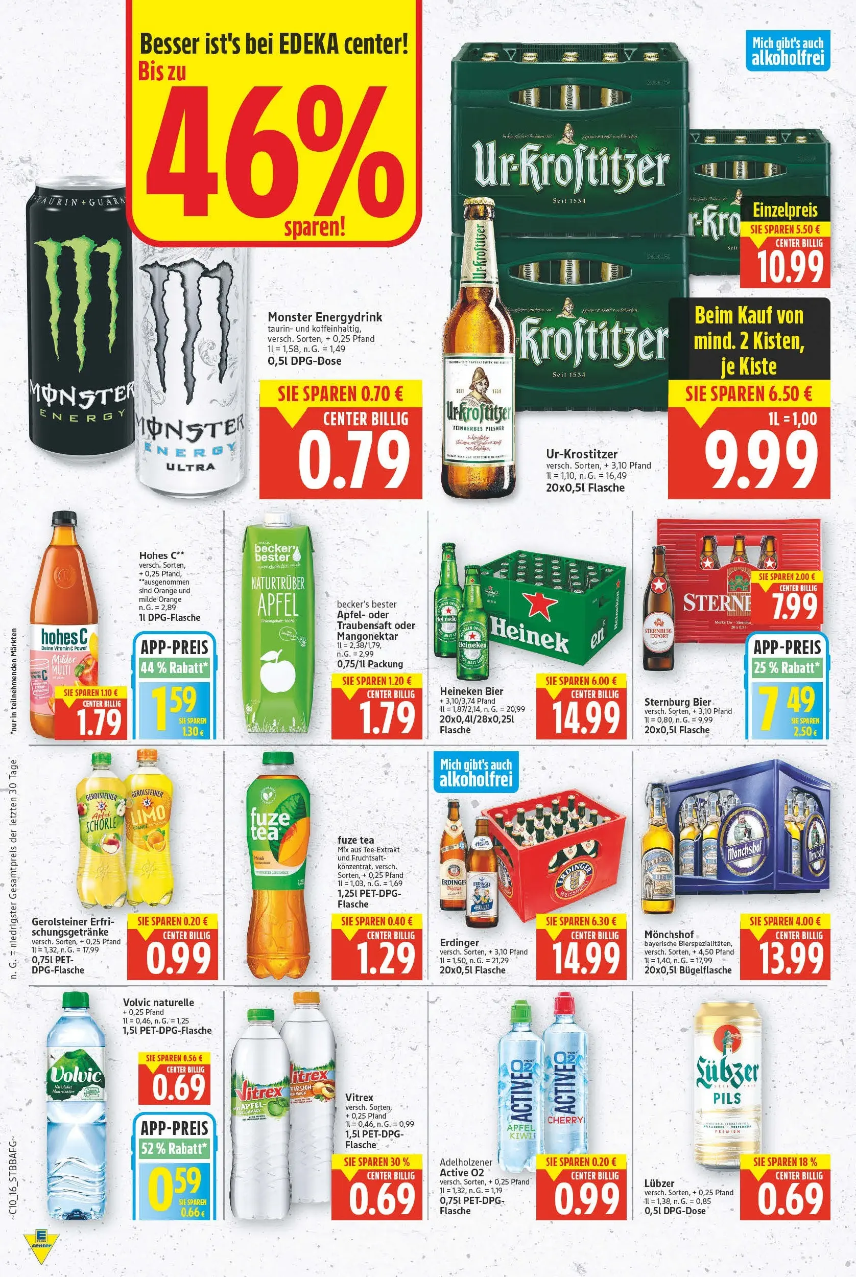 E center Prospekt Magdeburg	 (ab 02.03.2026) » Angebote Online | Seite: 16 | Produkte: Adelholzener, Äpfel, Heineken, Lubzer