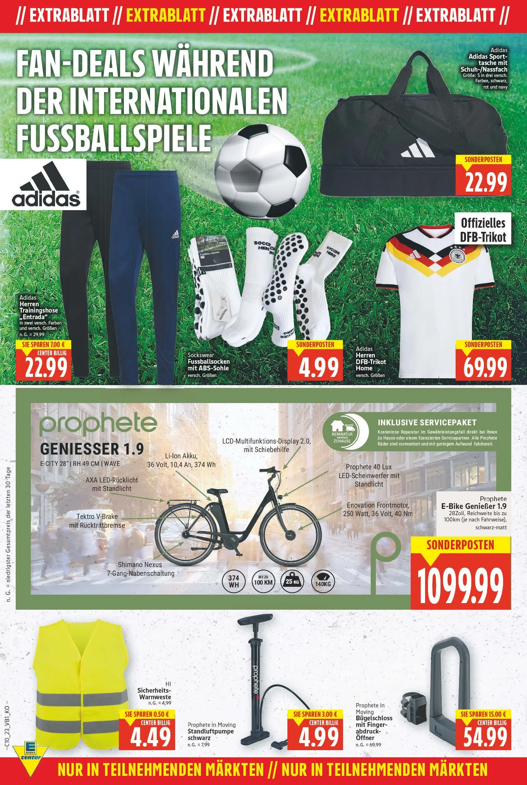 E center Prospekt Magdeburg	 (ab 02.03.2026) » Angebote Online | Seite: 22 | Produkte: Tasche, Trainingshose, E-Bike, Football