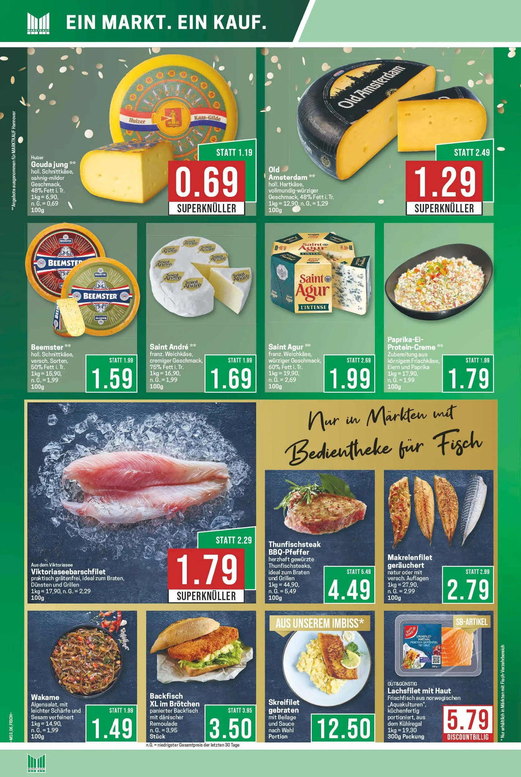 Marktkauf Prospekt Bad Salzuflen (ab 02.03.2026) » Angebote online | Seite: 6 | Produkte: Gouda, Fisch, Paprika