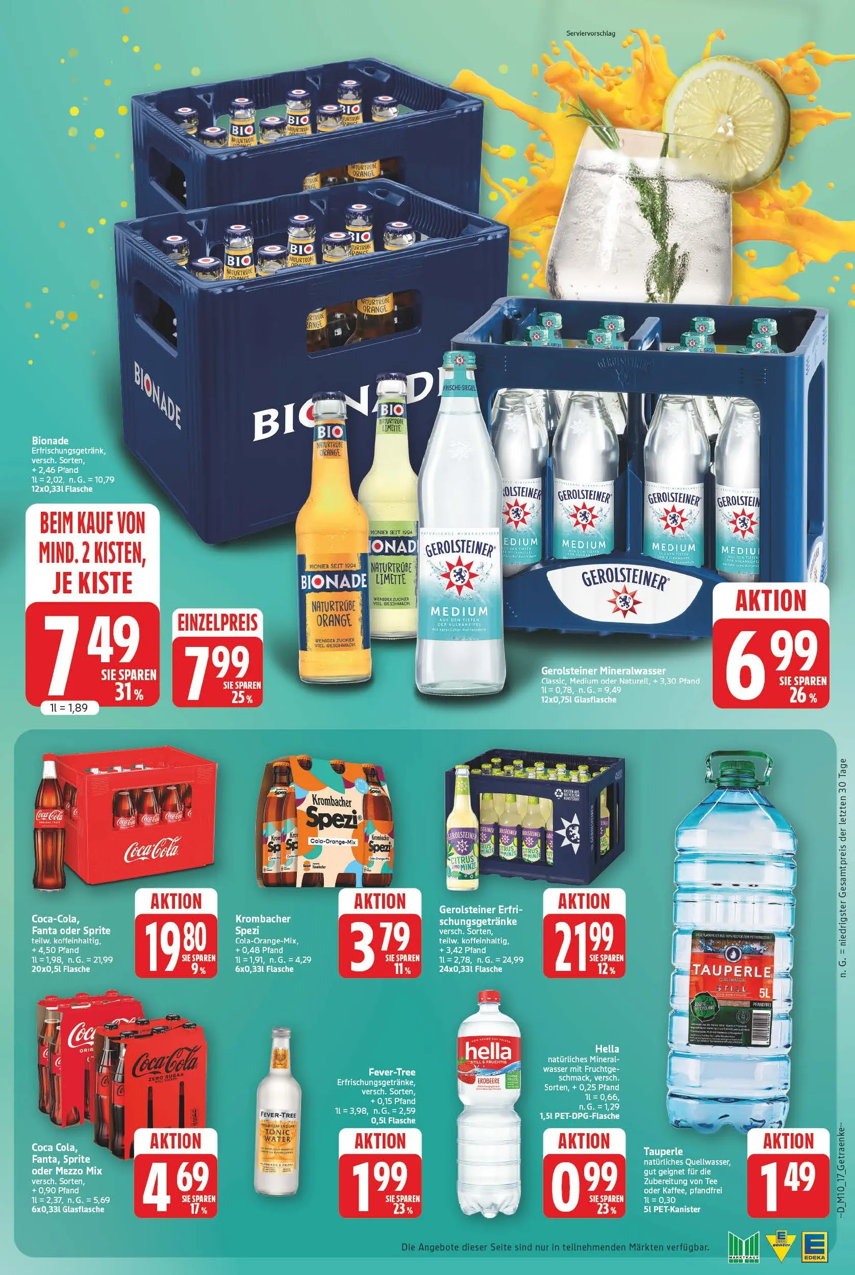 Marktkauf Prospekt Bad Salzuflen (ab 02.03.2026) » Angebote online | Seite: 17 | Produkte: Cola, Wasser, Hella, Limette