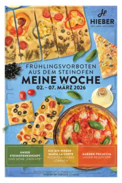 Angebote - Hieber's Frischecenter: Meine Woche ab 01.03.2026 gültig Angebote - Hieber's Frischecenter: Meine Woche ab 01.03.2026 gültig