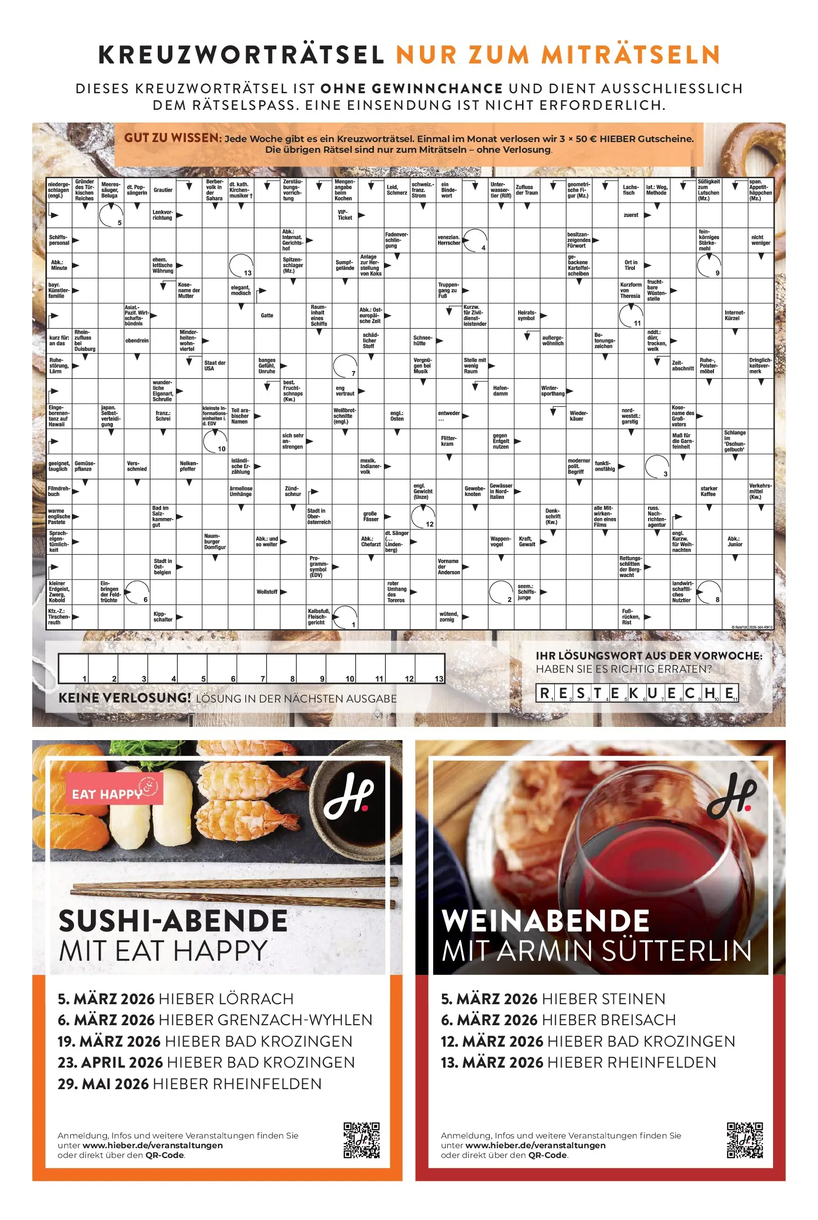 Angebote - Hieber's Frischecenter: Meine Woche (ab 01.03.2026) zum Blättern | Seite: 15 | Produkte: Bad, Burger, Wasser, Gemüse