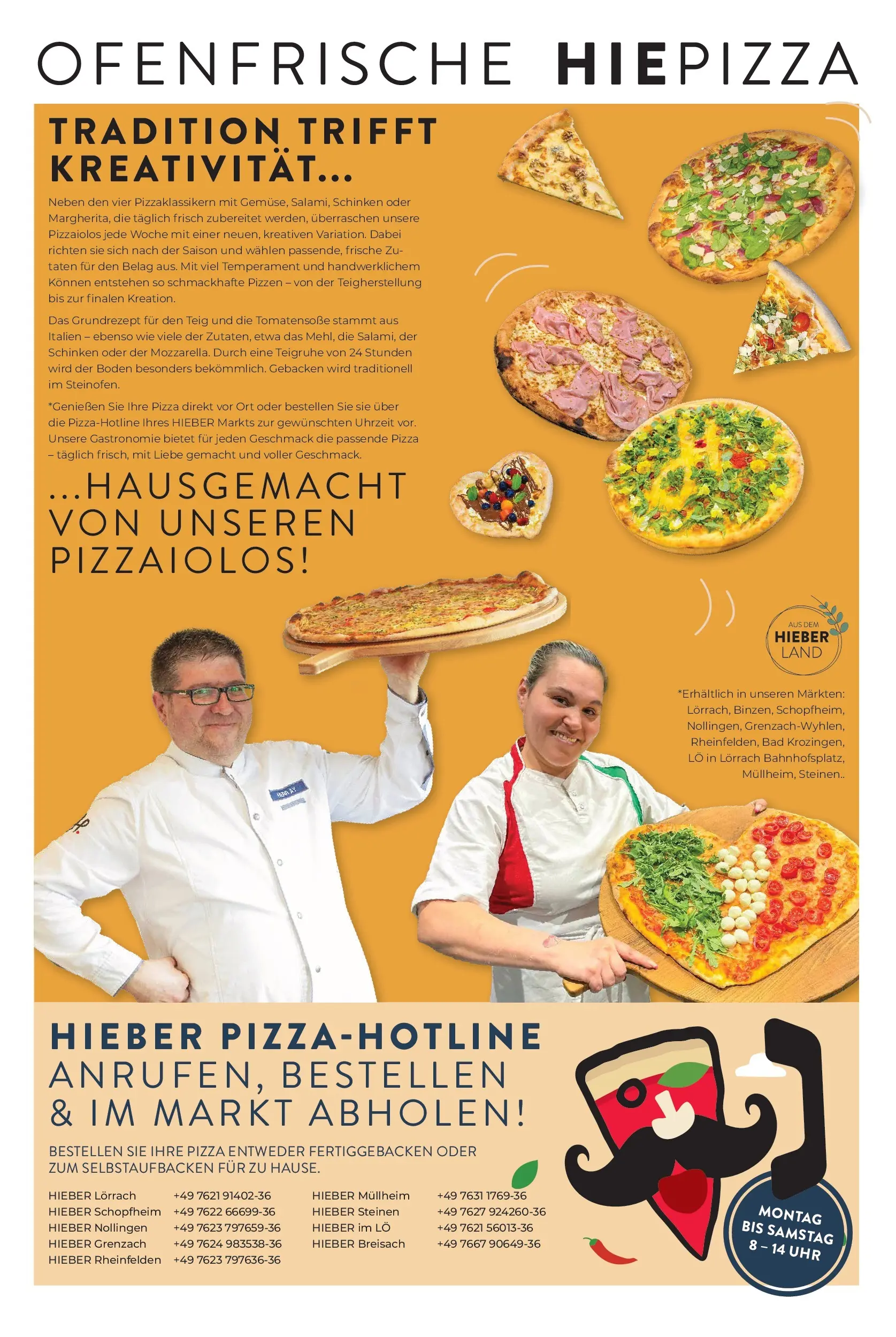 Angebote - Hieber's Frischecenter: Meine Woche (ab 01.03.2026) zum Blättern | Seite: 17 | Produkte: Bad, Schinken, Pizza, Uhr