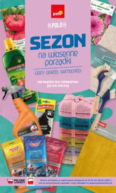 Pogląd oferty "POLOmarket Gazetka - Sezon na wiosenne porządki" - ważna od 27.02.2026 | Strona: 1